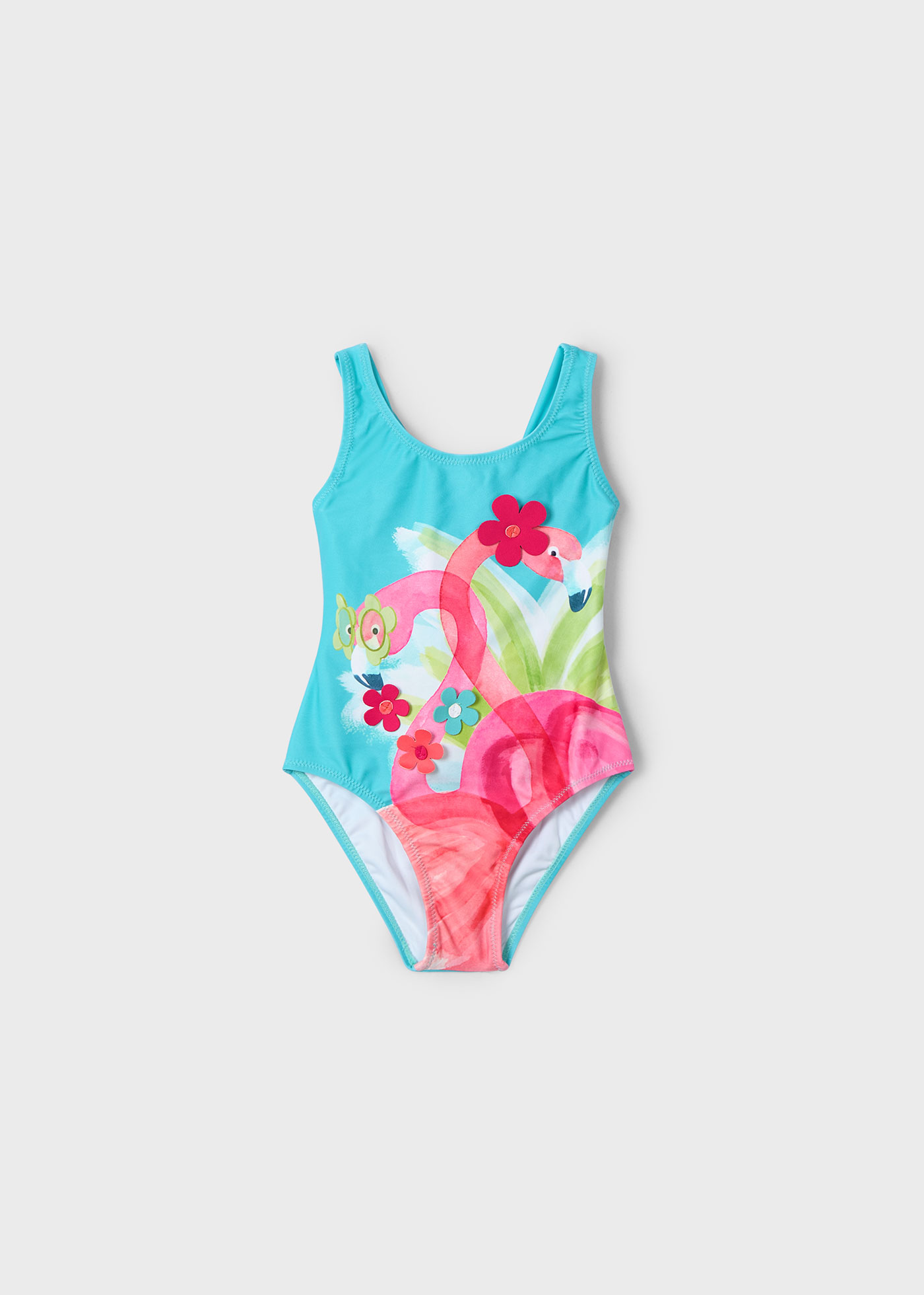 Maillot de bain flamant rose fille