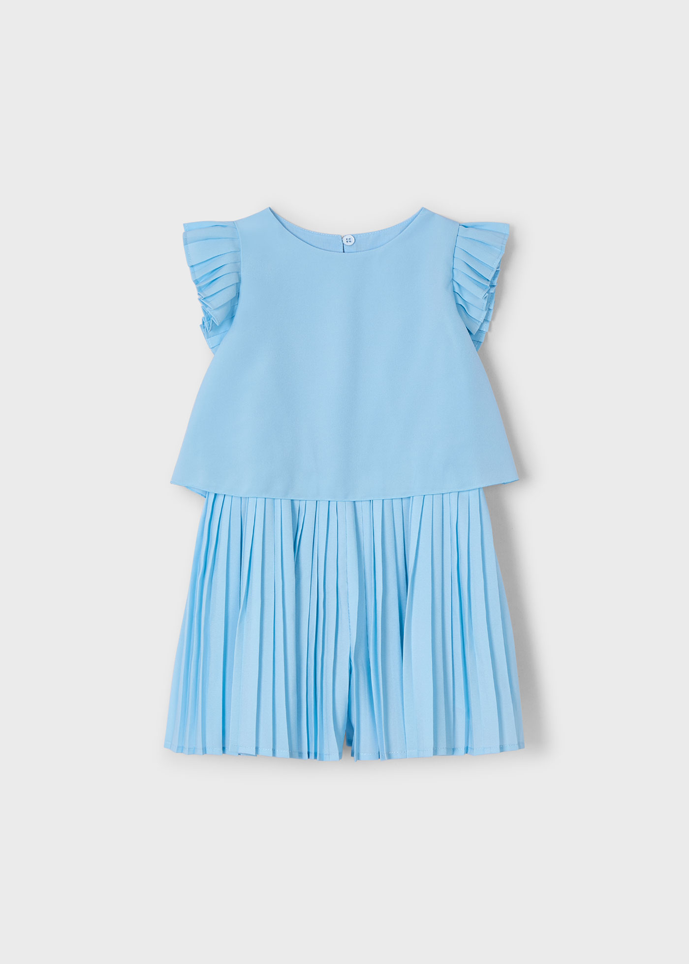 Girl pleated playsuit