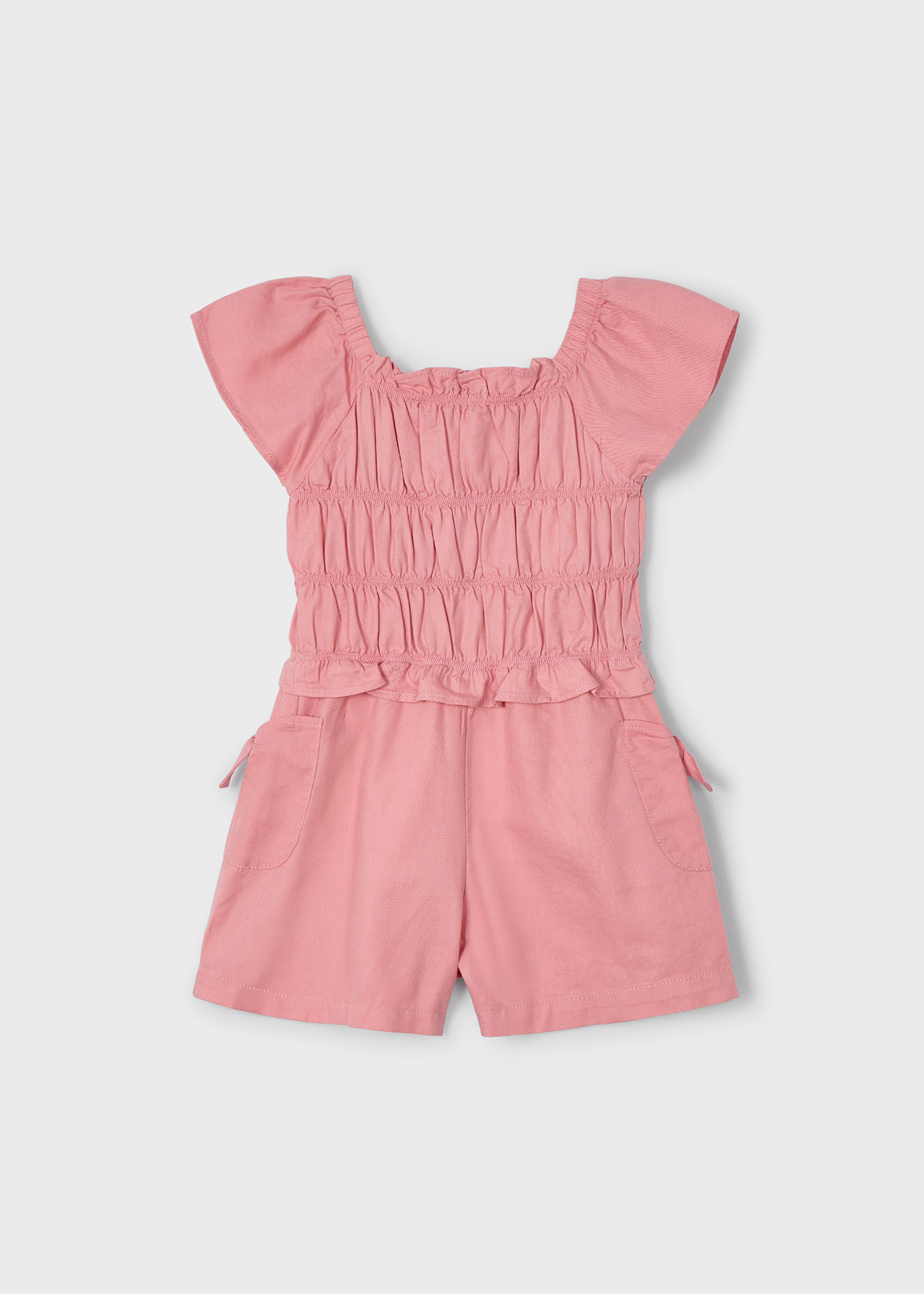 Girl Ruched Romper