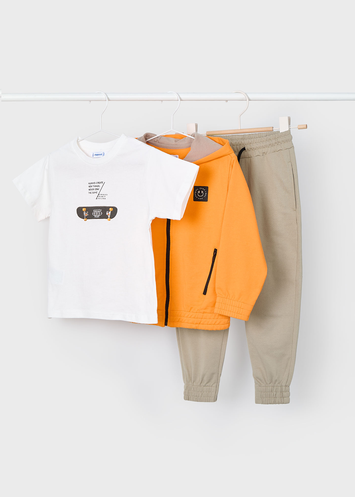 Boy Skateboard T-Shirt and Tracksuit Set