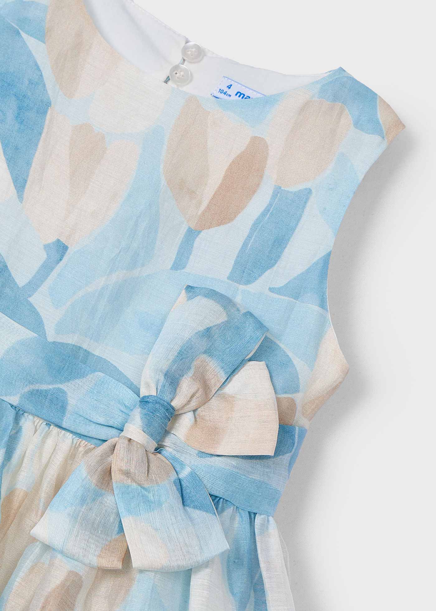 Vestido estampado flores menina