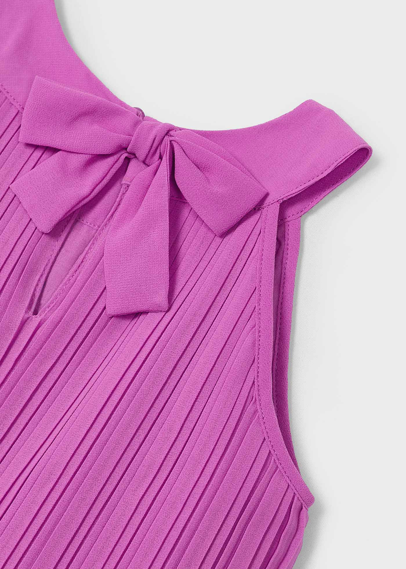 Vestido plissado menina