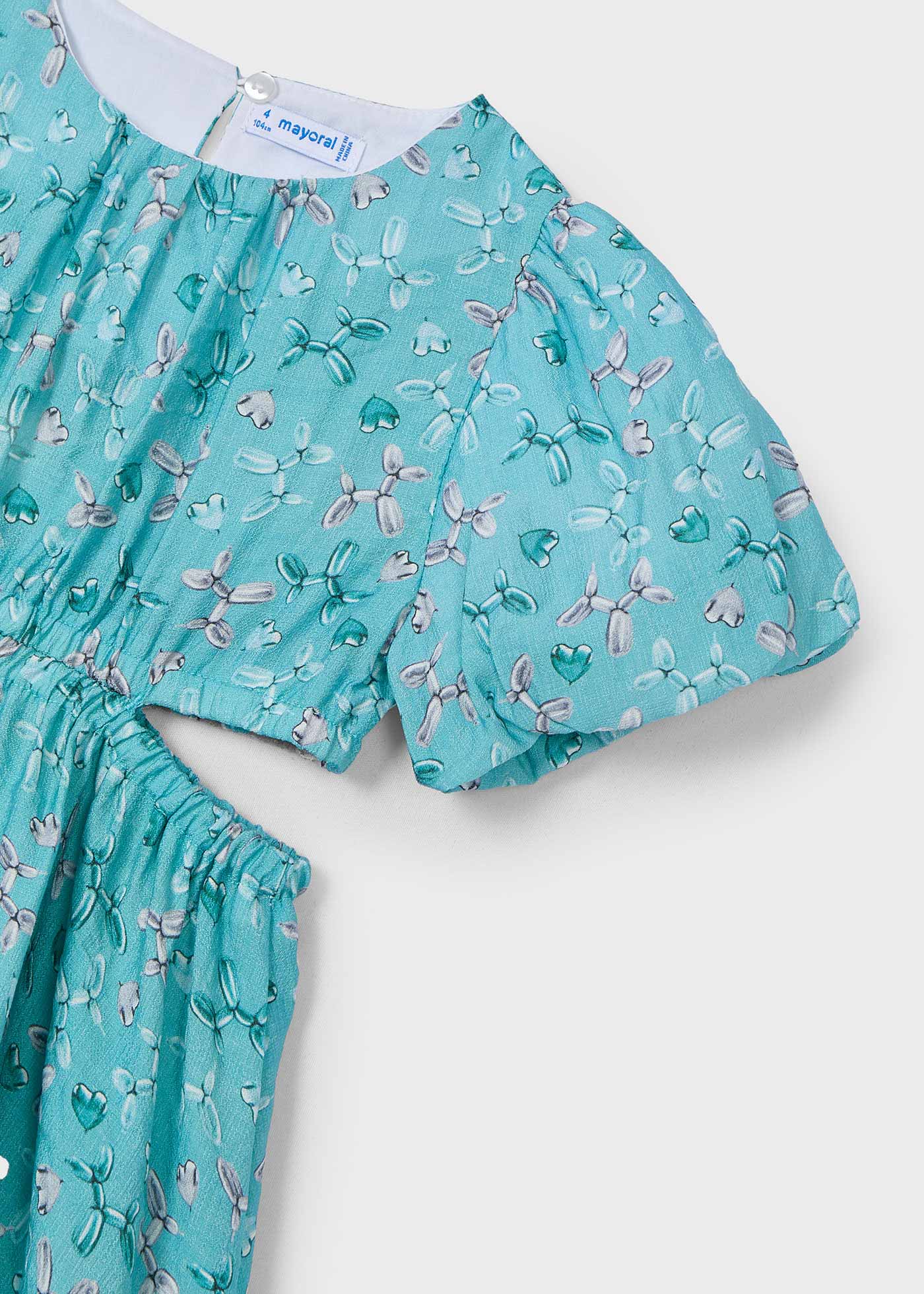 Vestido aberturas menina