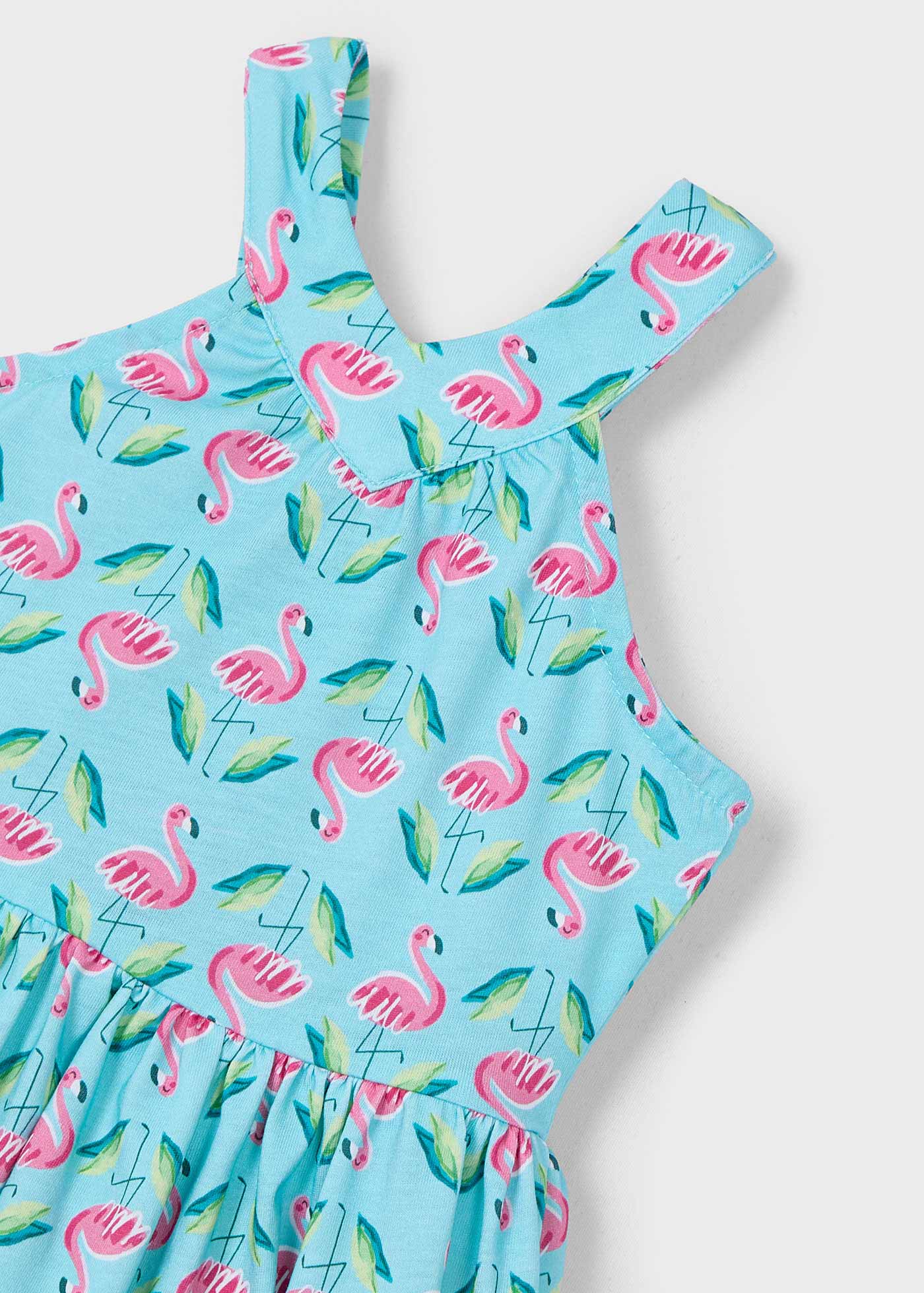 Vestido costas cruzadas menina