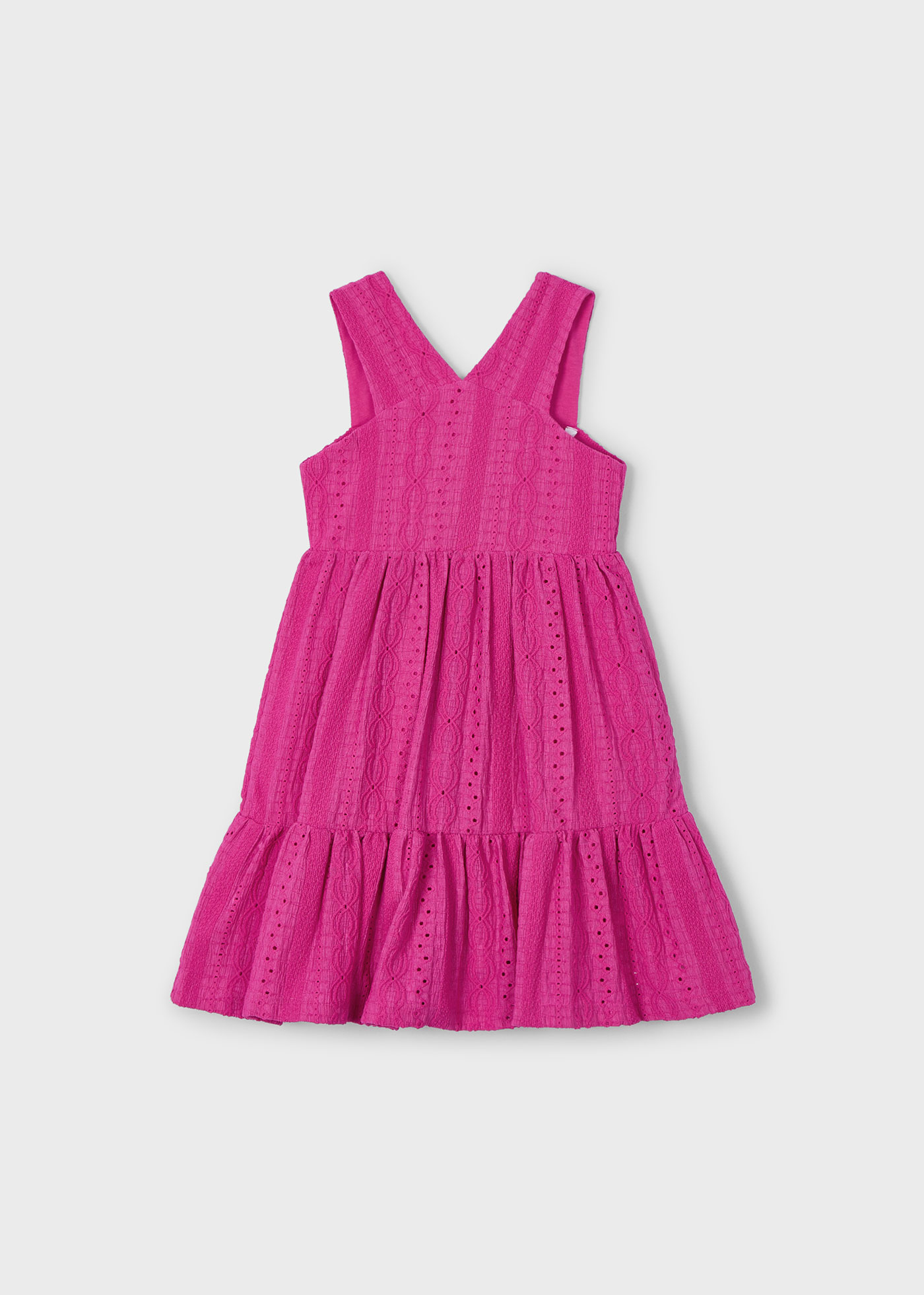 Vestido tecido estrutura menina