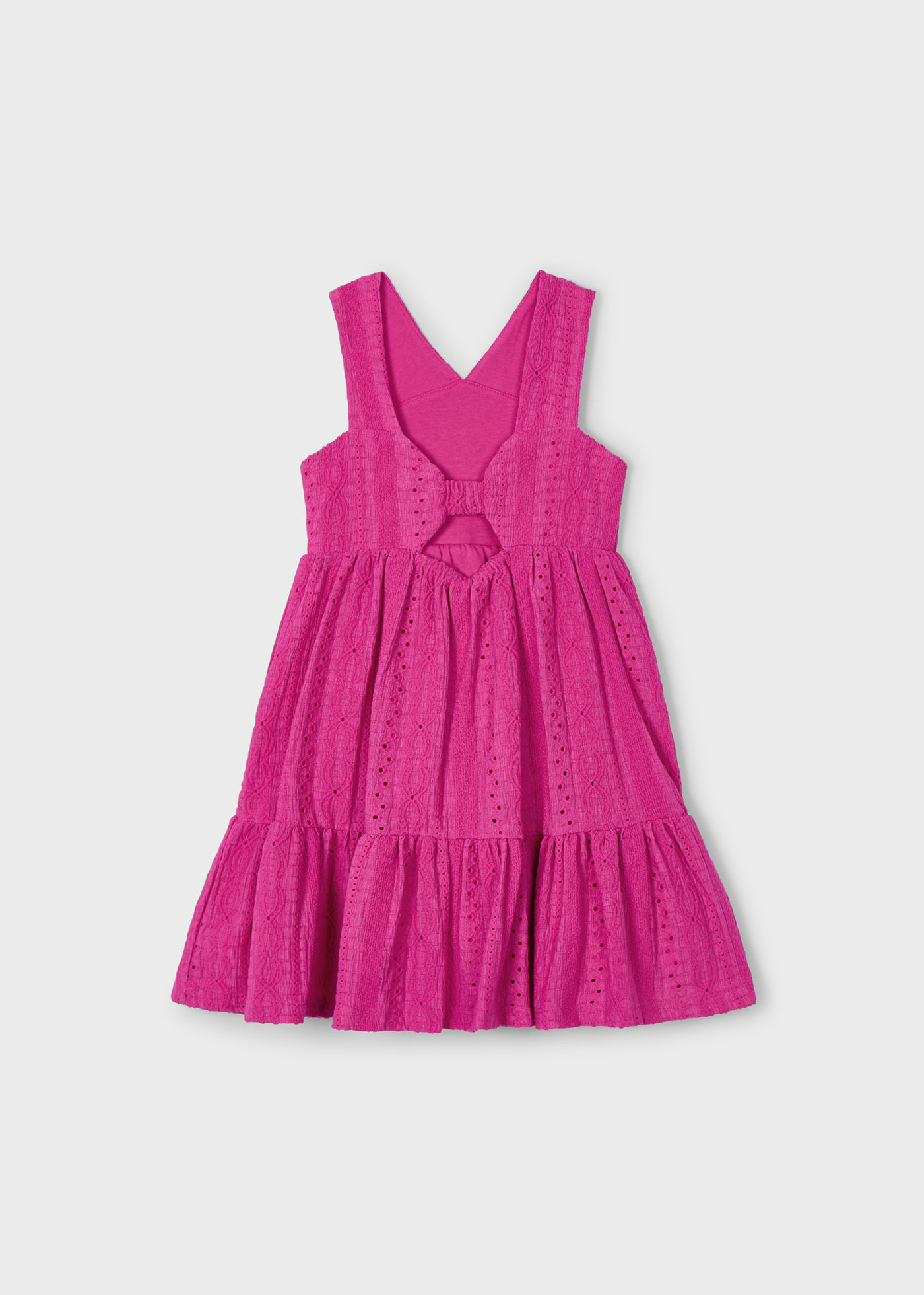 Vestido tecido estrutura menina