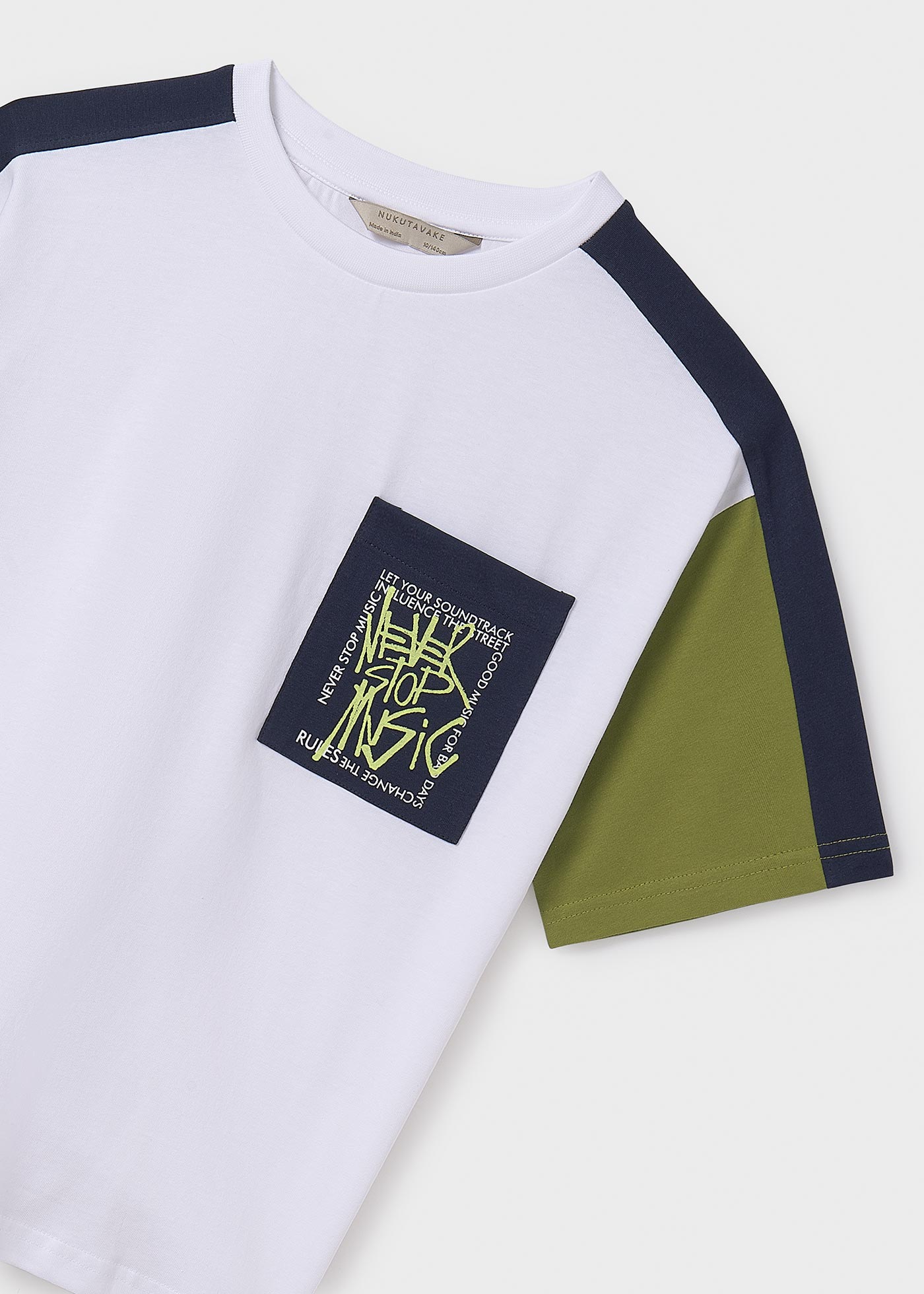 Boy block colour t-shirt