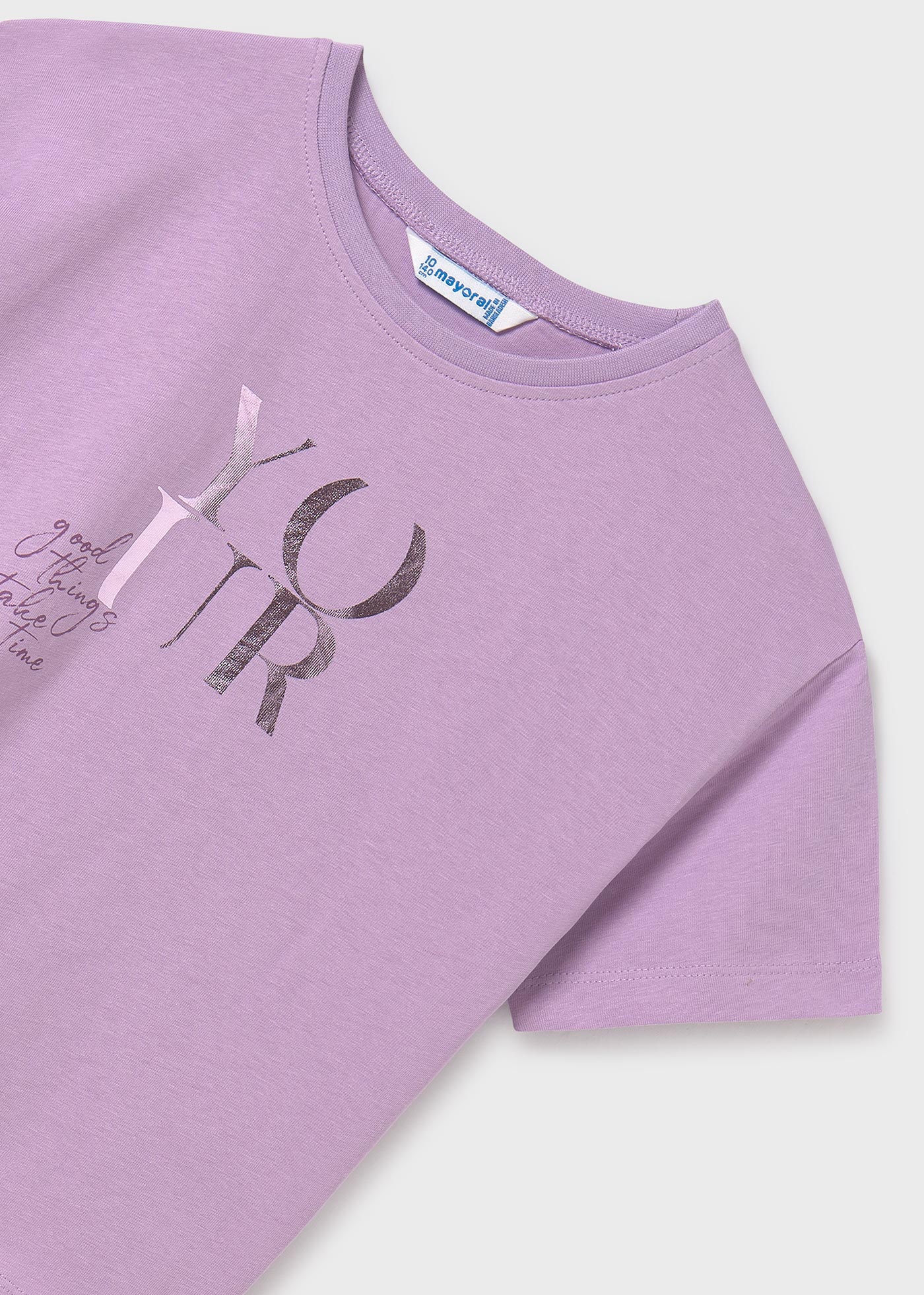 T-shirt letras rapariga
