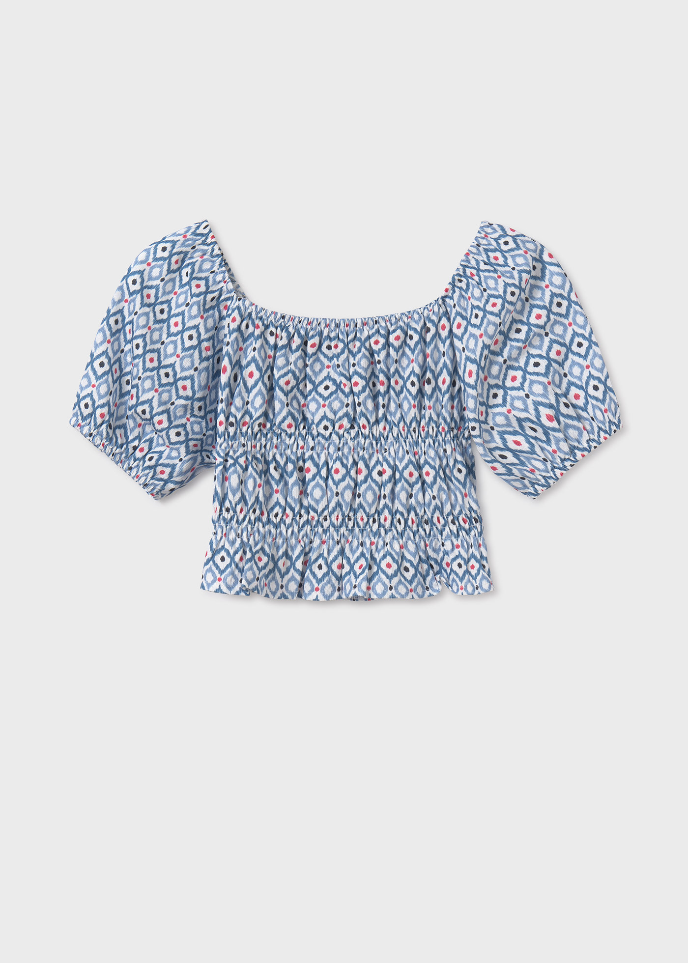 Girl Smocked Bambula Top