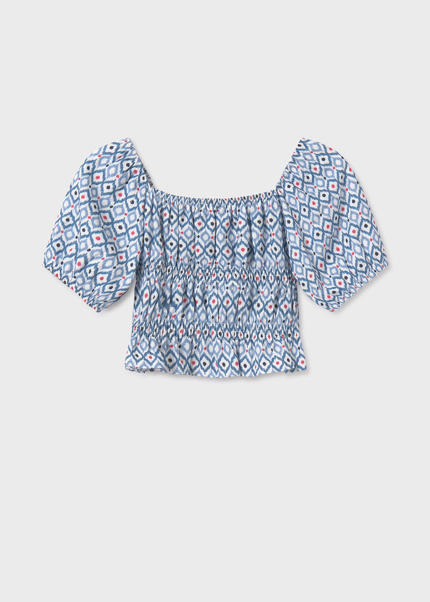 Girl Smocked Bambula Top