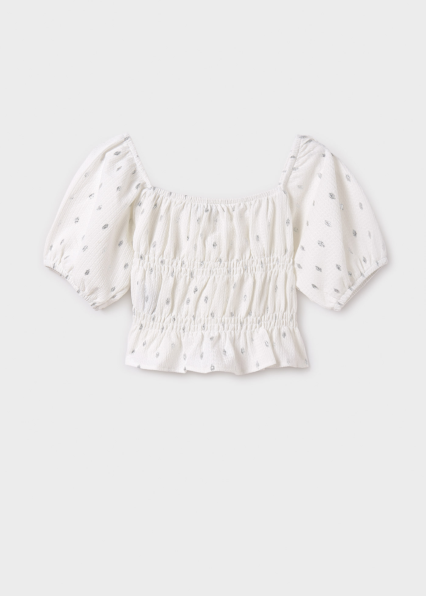 Girl Smocked Bambula Top