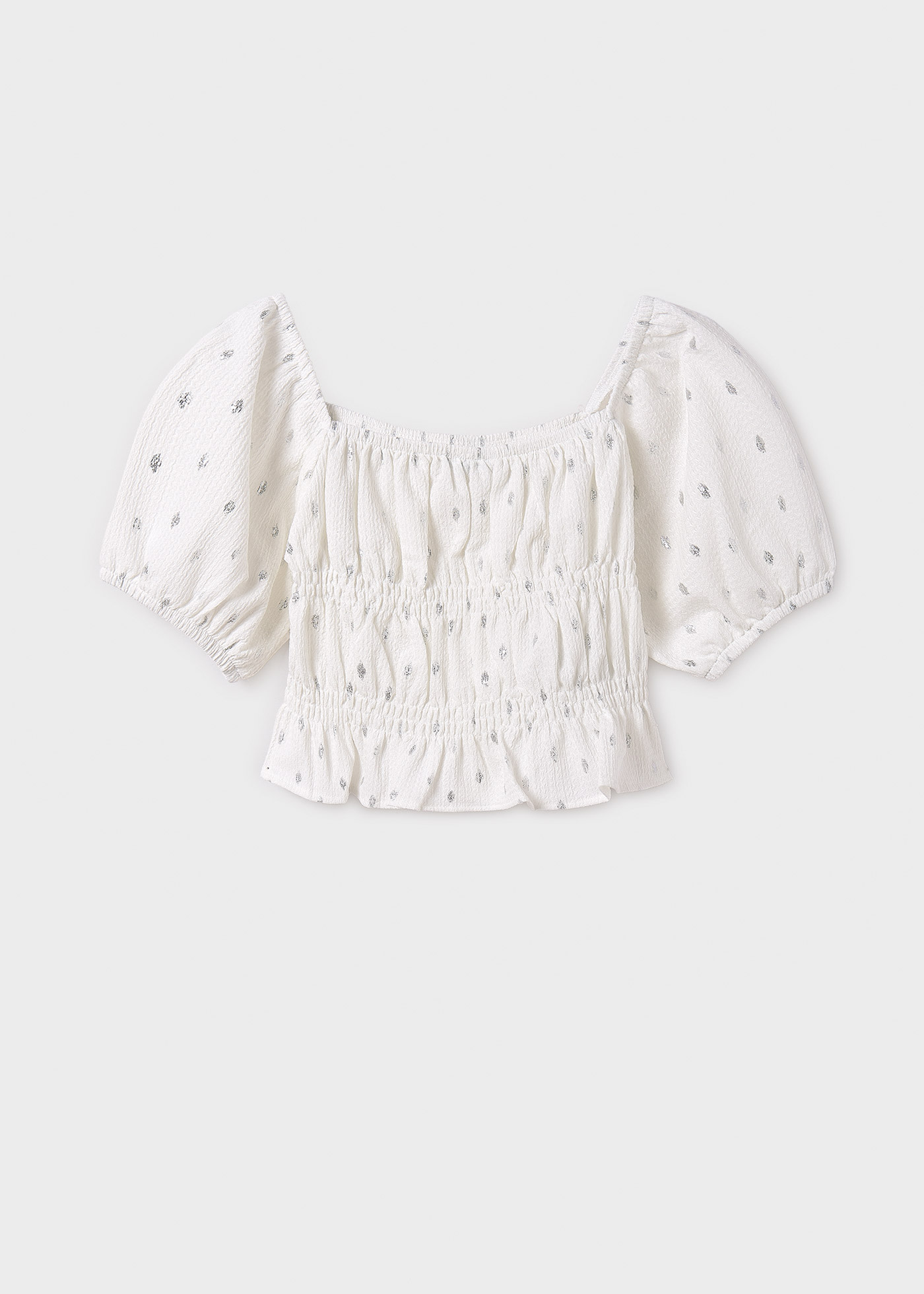 Girl Smocked Bambula Top