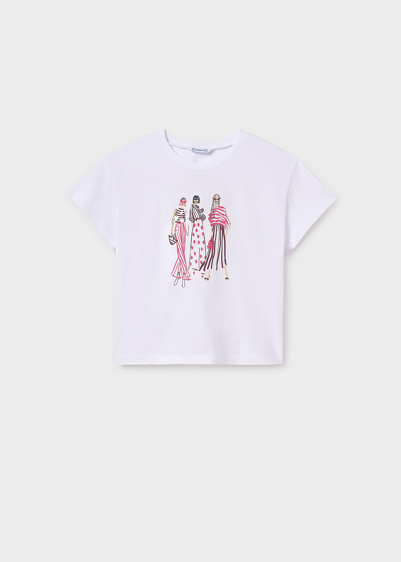 Tricou grafic spate incrucisat fata