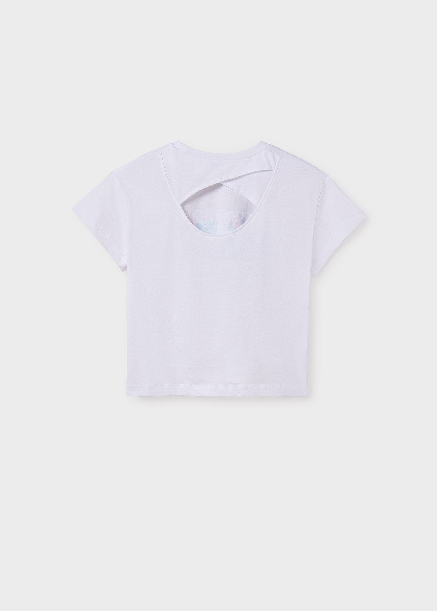 Tricou grafic spate incrucisat fata