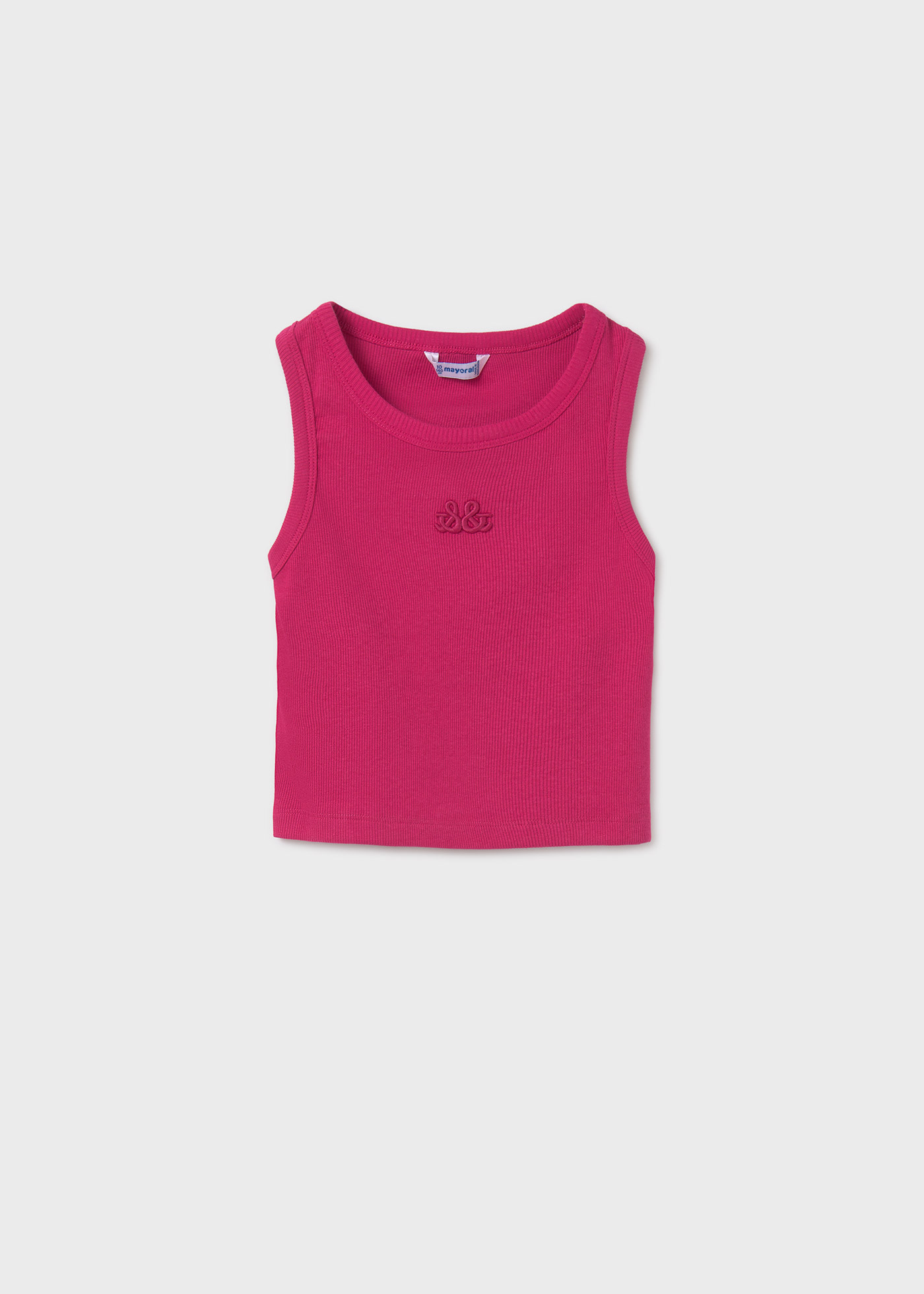 Tricou bretele brodat fata
