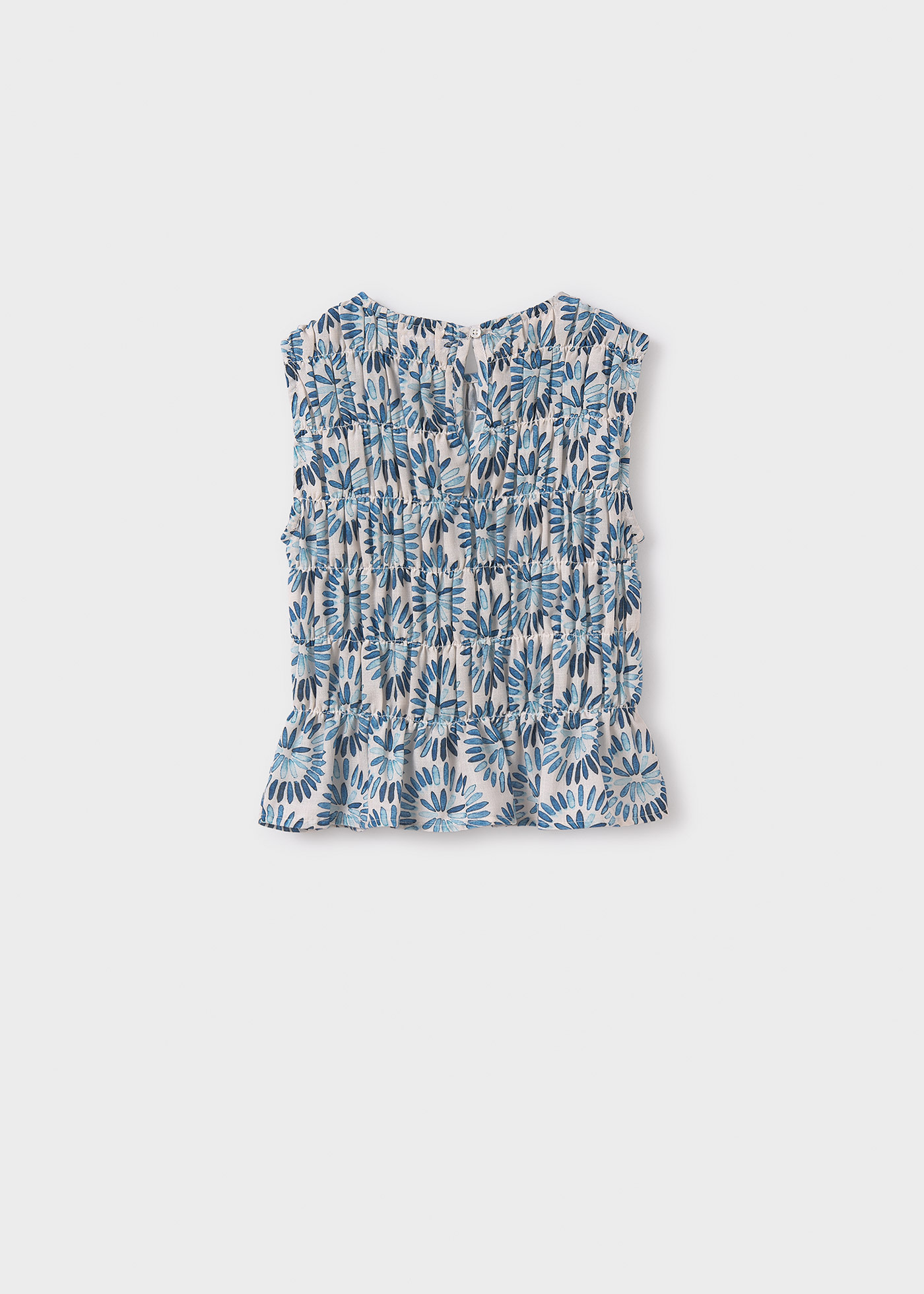 Girl ruched print top