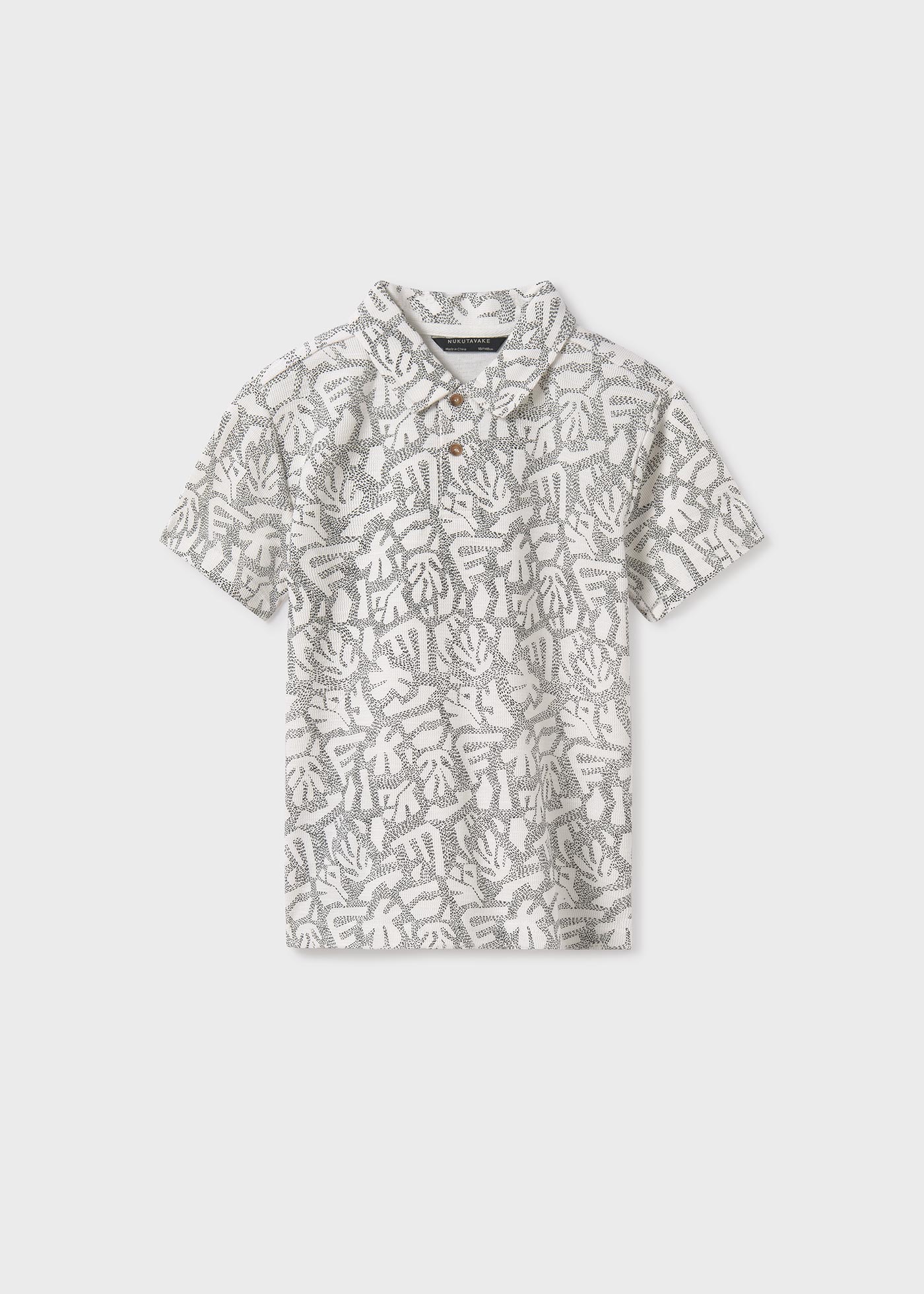 Boy print polo shirt