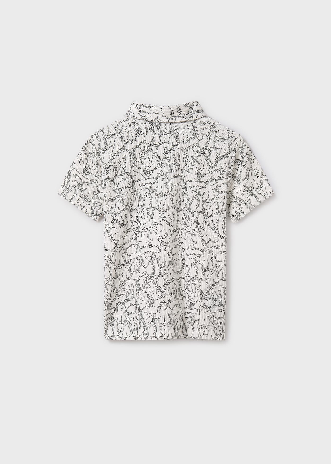 Boy print polo shirt