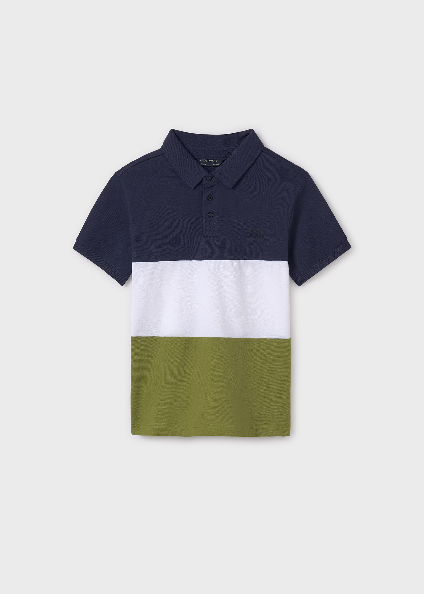 Boy block colour polo shirt