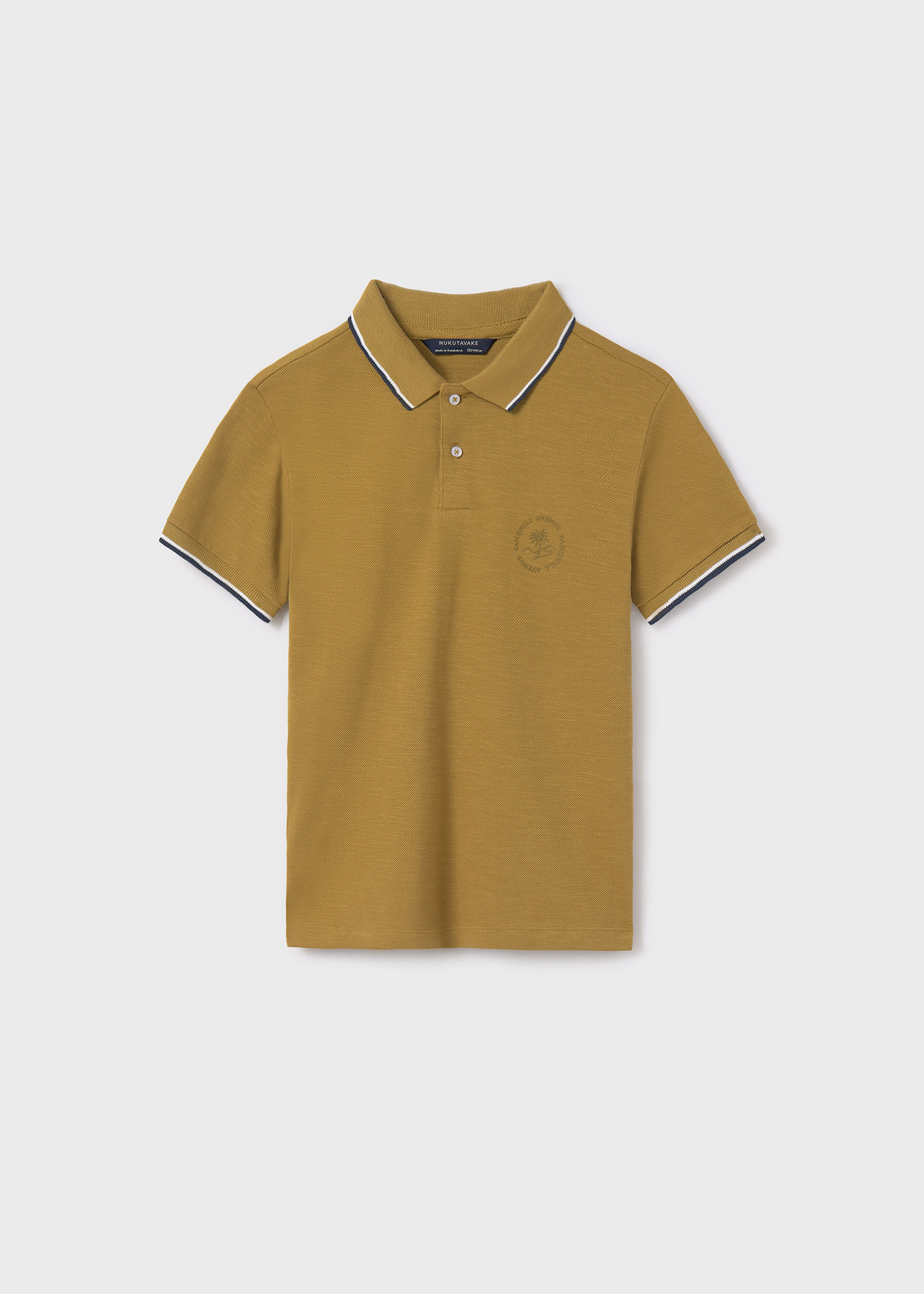 Boy back print polo shirt