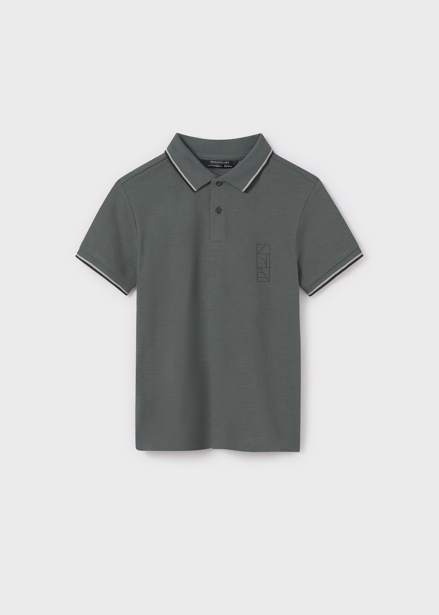 Boy back print polo shirt