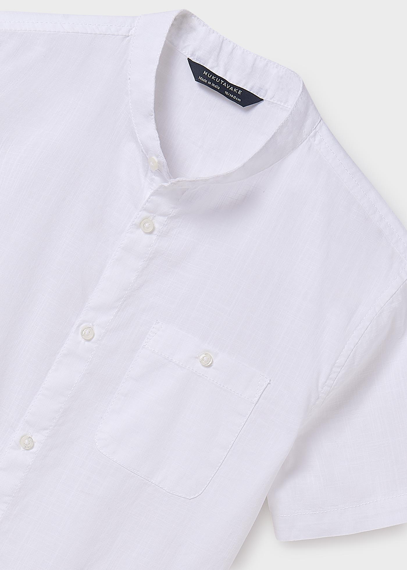 Boy Mandarin Collar Shirt