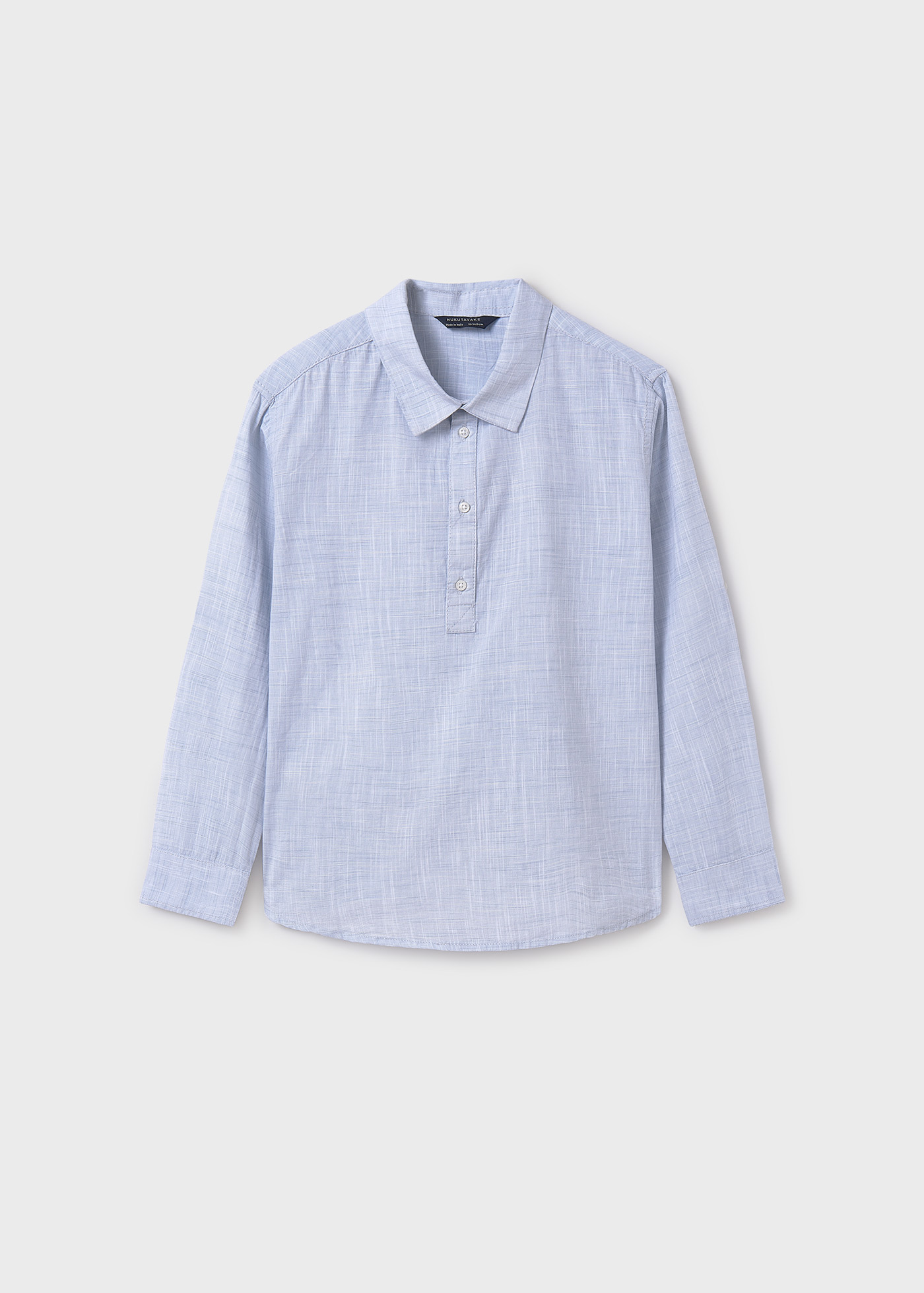Camicia modello polo manica lunga ragazzo