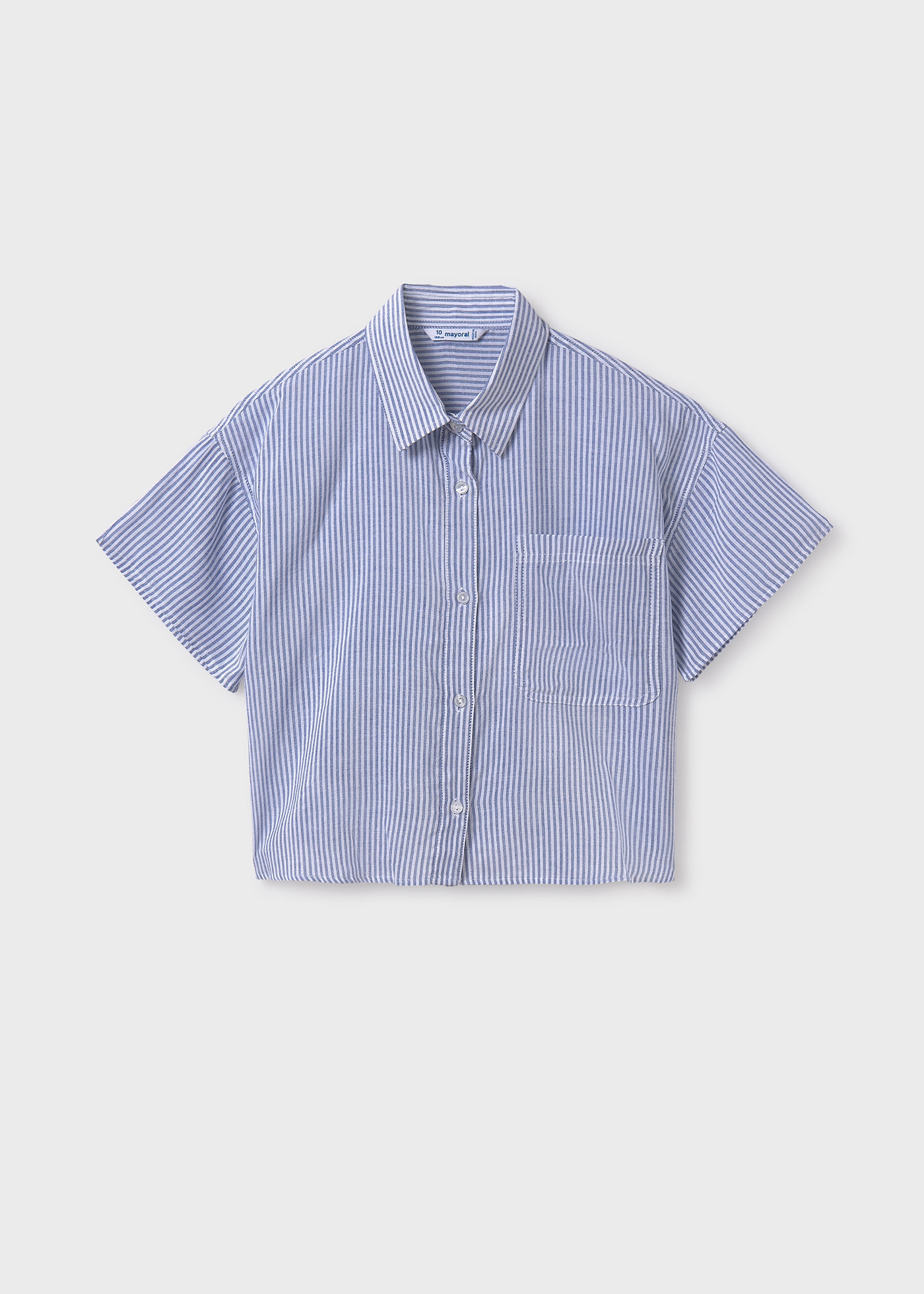 Blouse avec top rayé fille