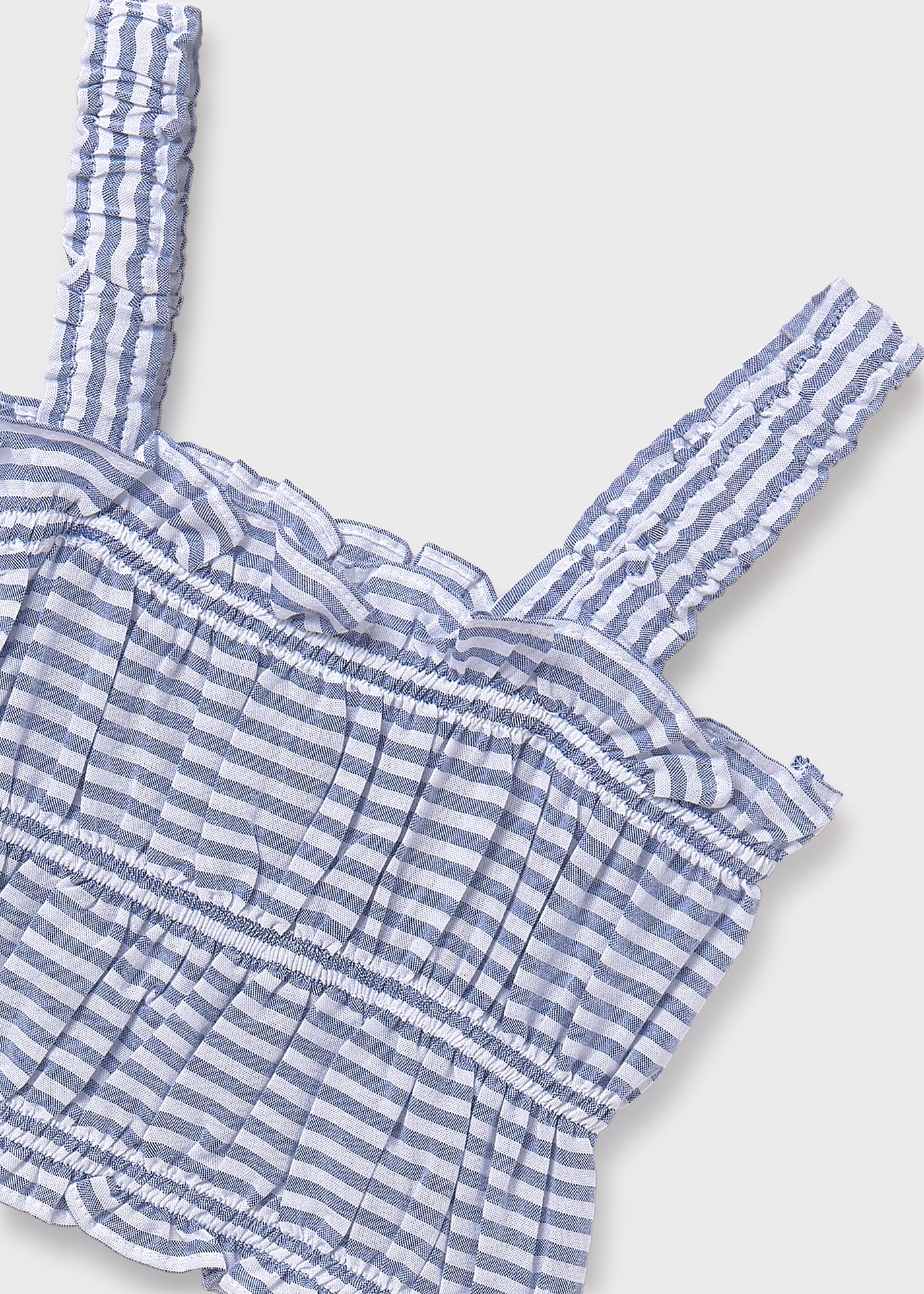 Blouse avec top rayé fille