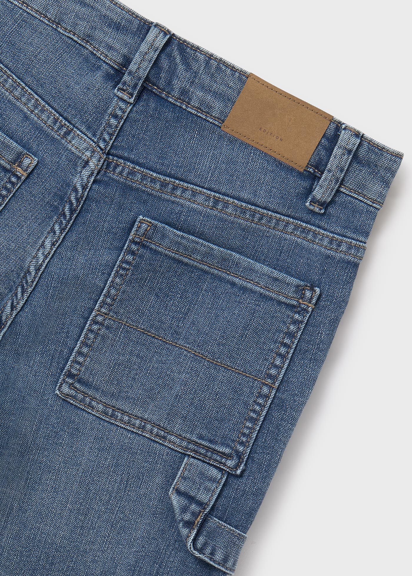 Bermuda à maxi-poches en denim garçon