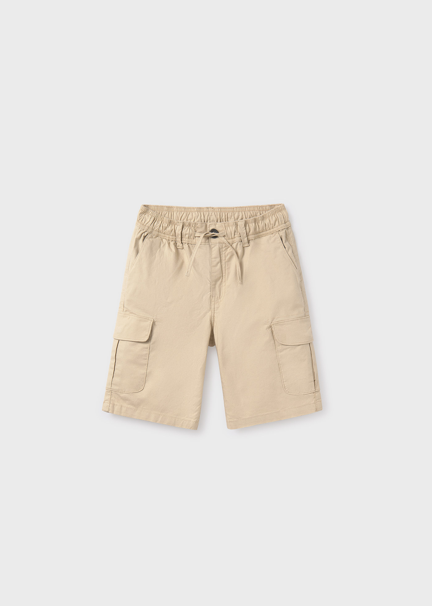 Boy cargo linen shorts