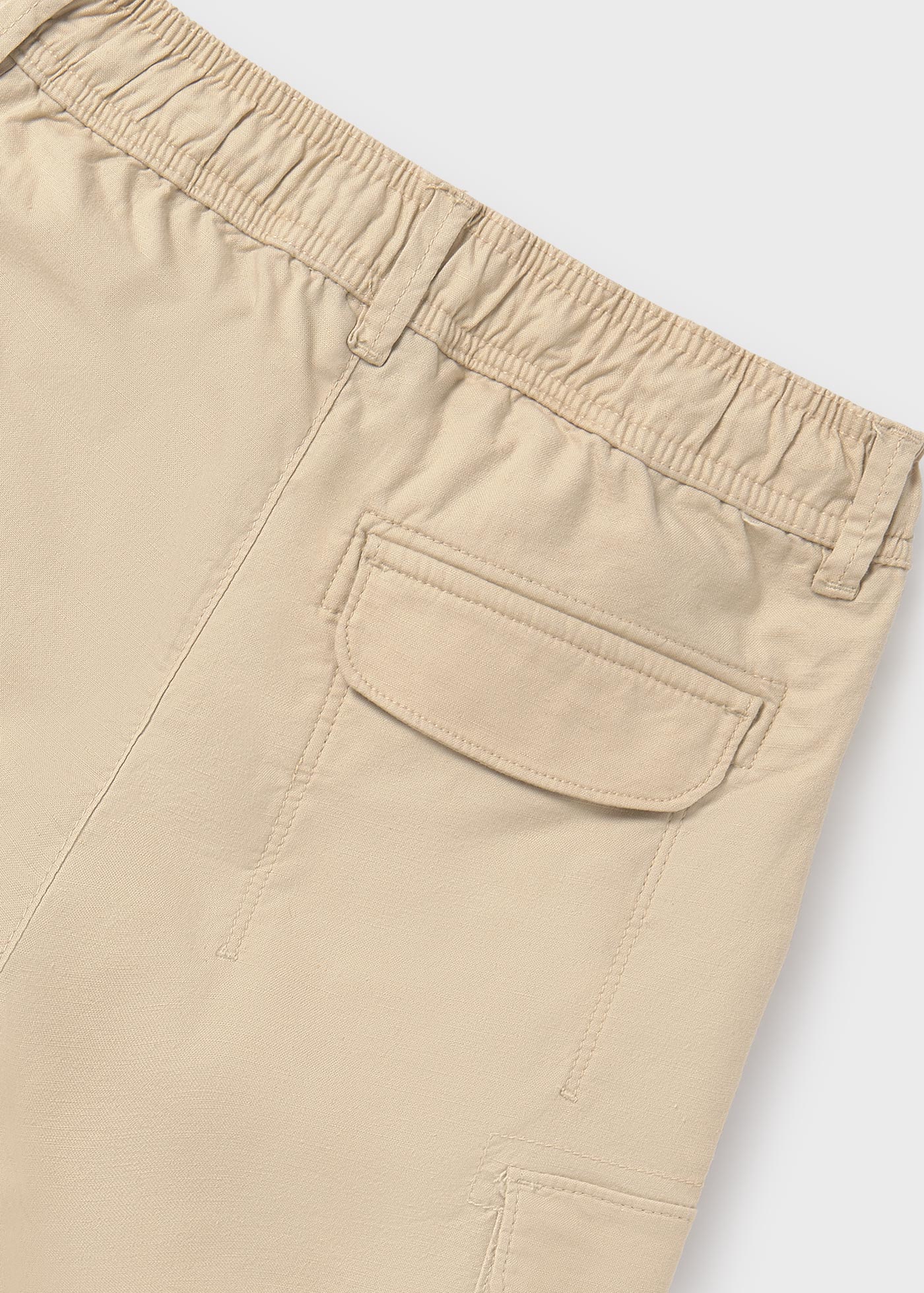 Boy cargo linen shorts