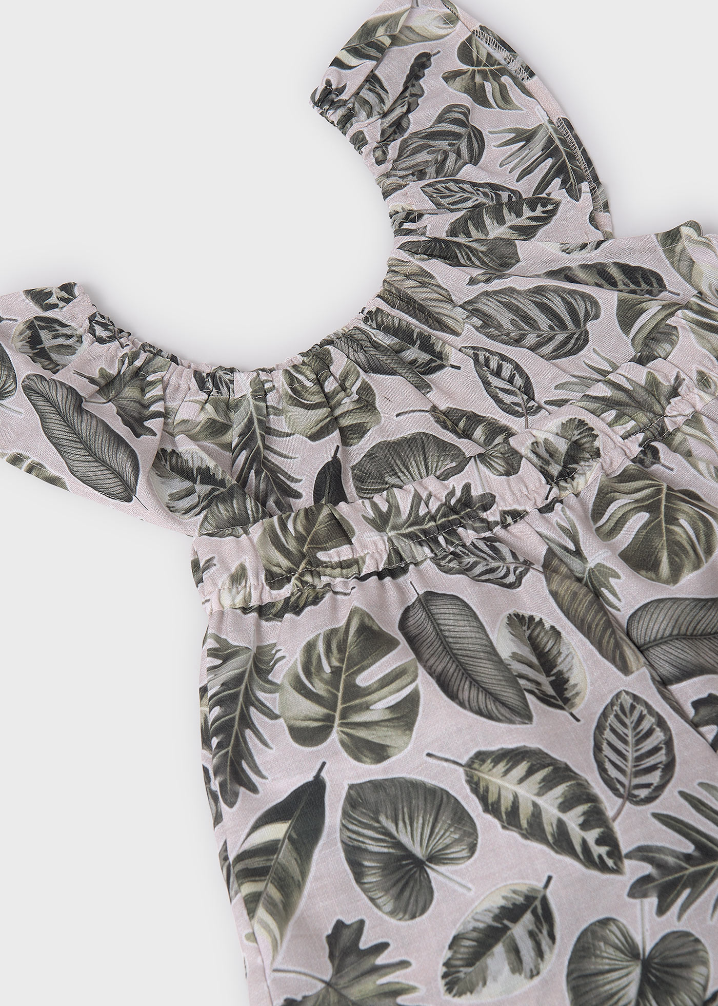 Комплект къс панталон и топ с щампа за момиче