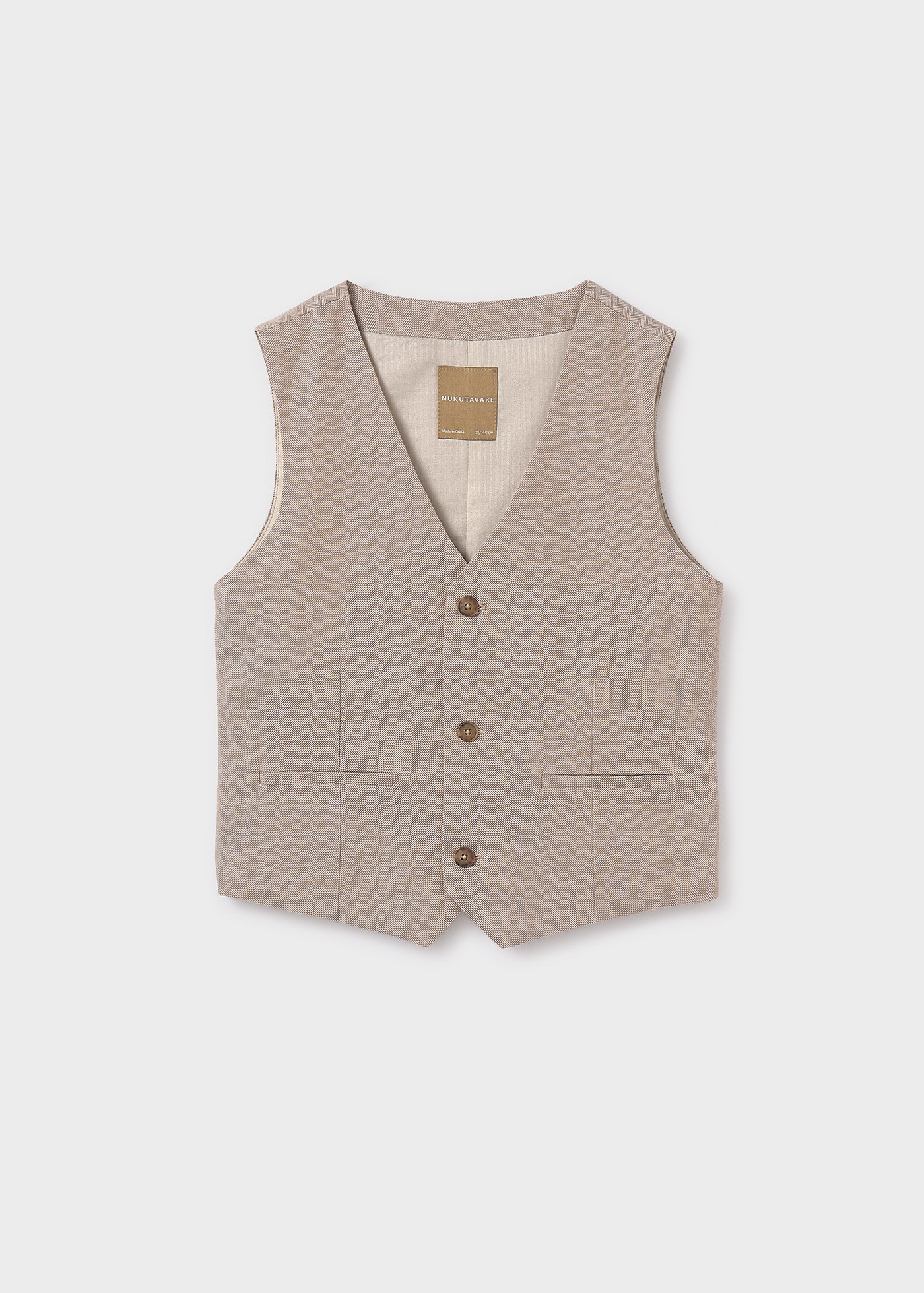 Boy Linen Suit Vest