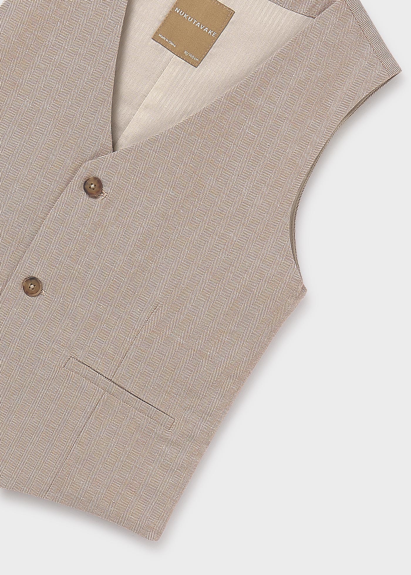 Boy Linen Suit Vest