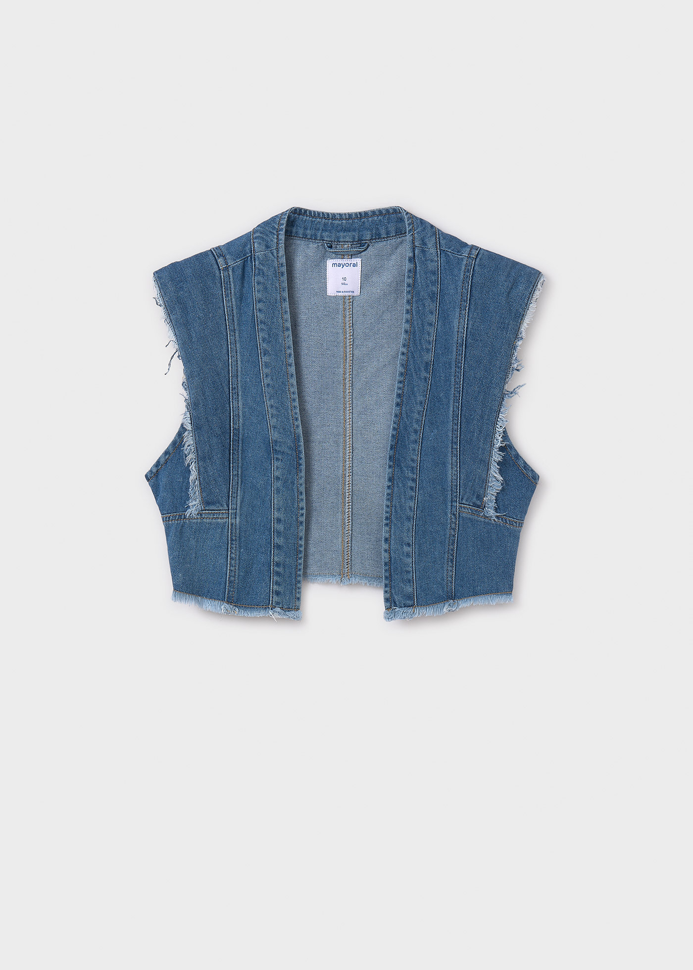 Gilet en denim fille