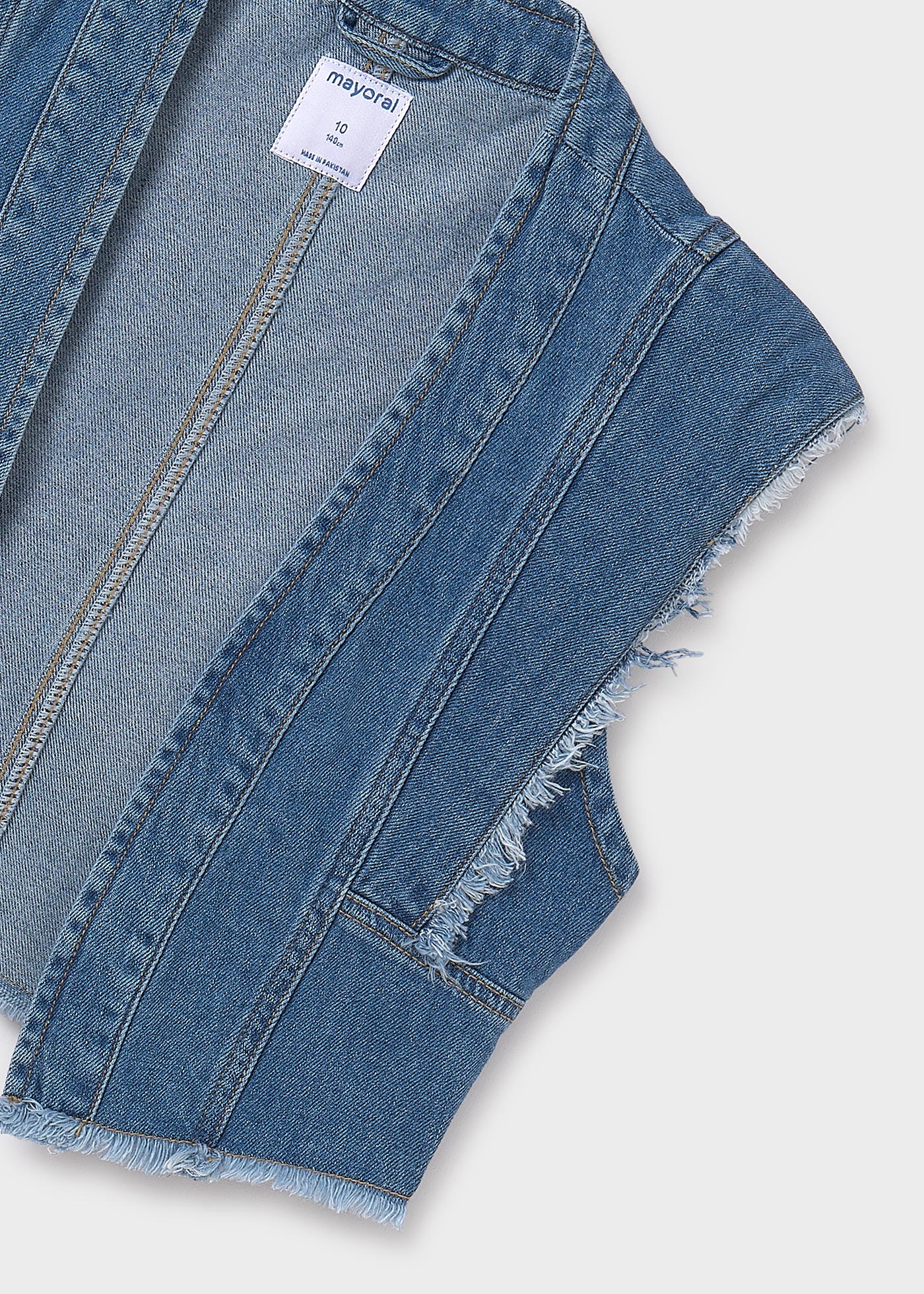 Gilet jeans ragazza