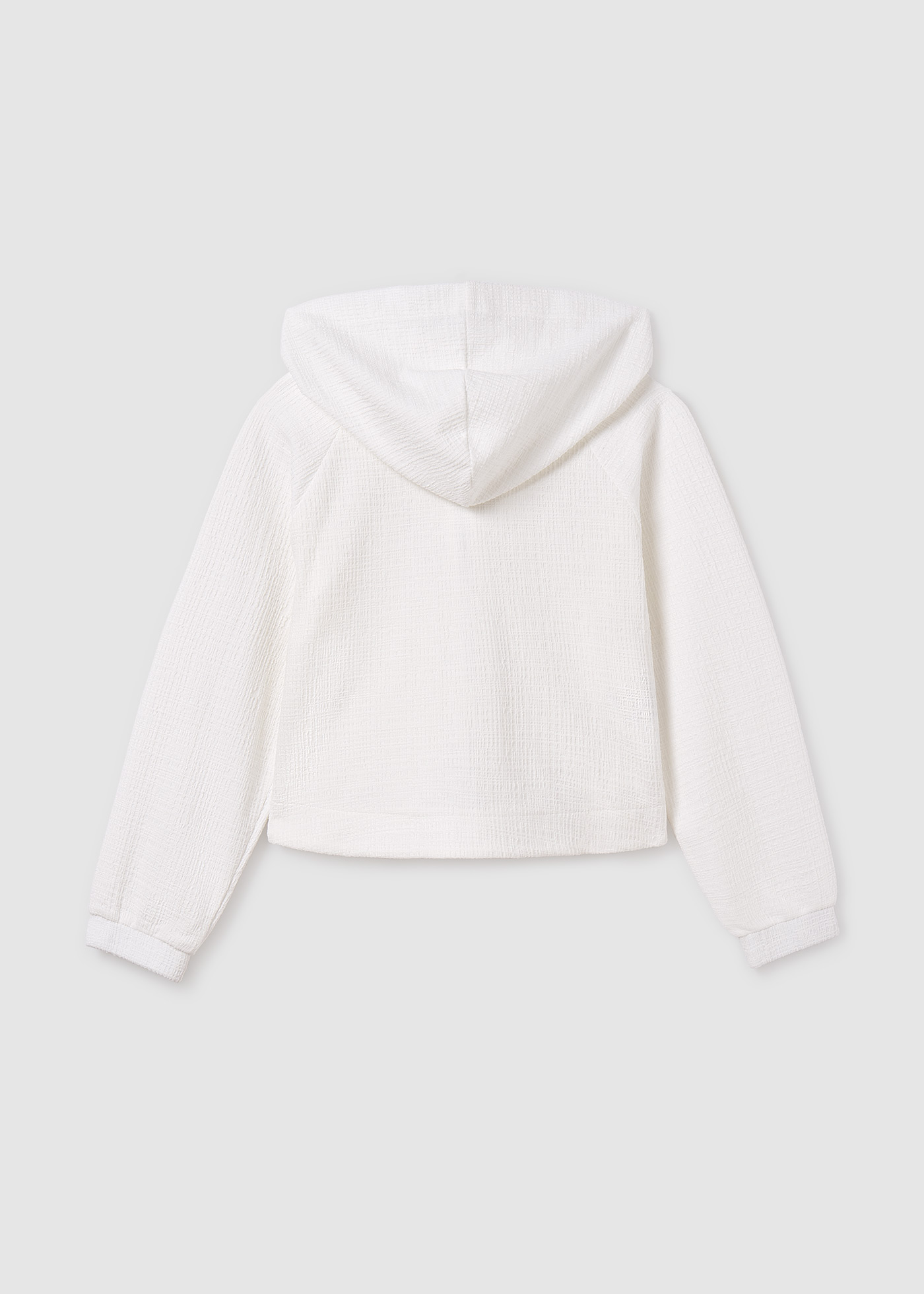 Sweatshirt zip structure fille