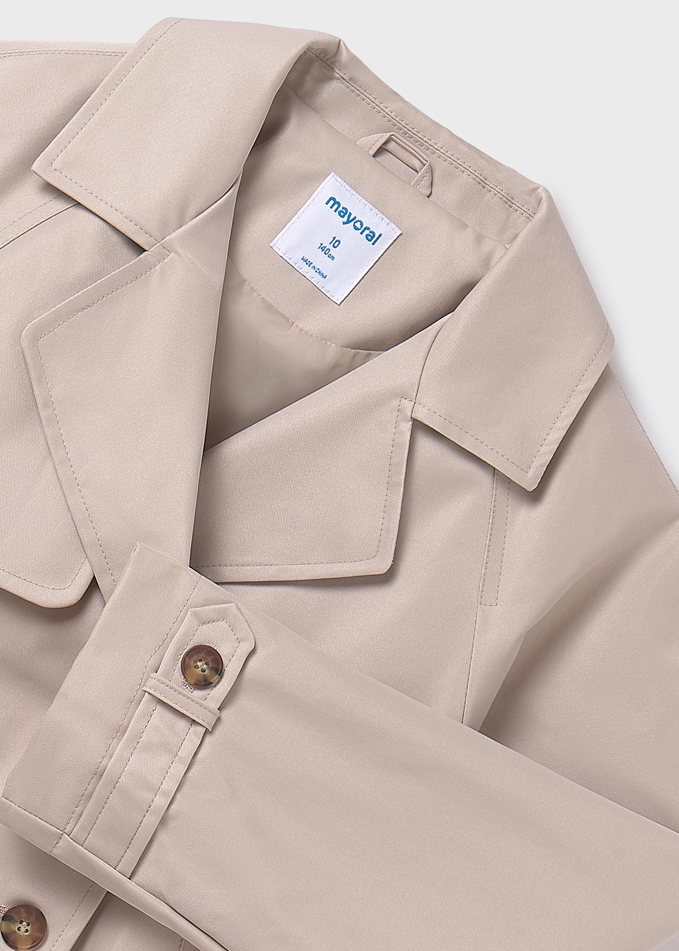 Giacca modello trench ragazza