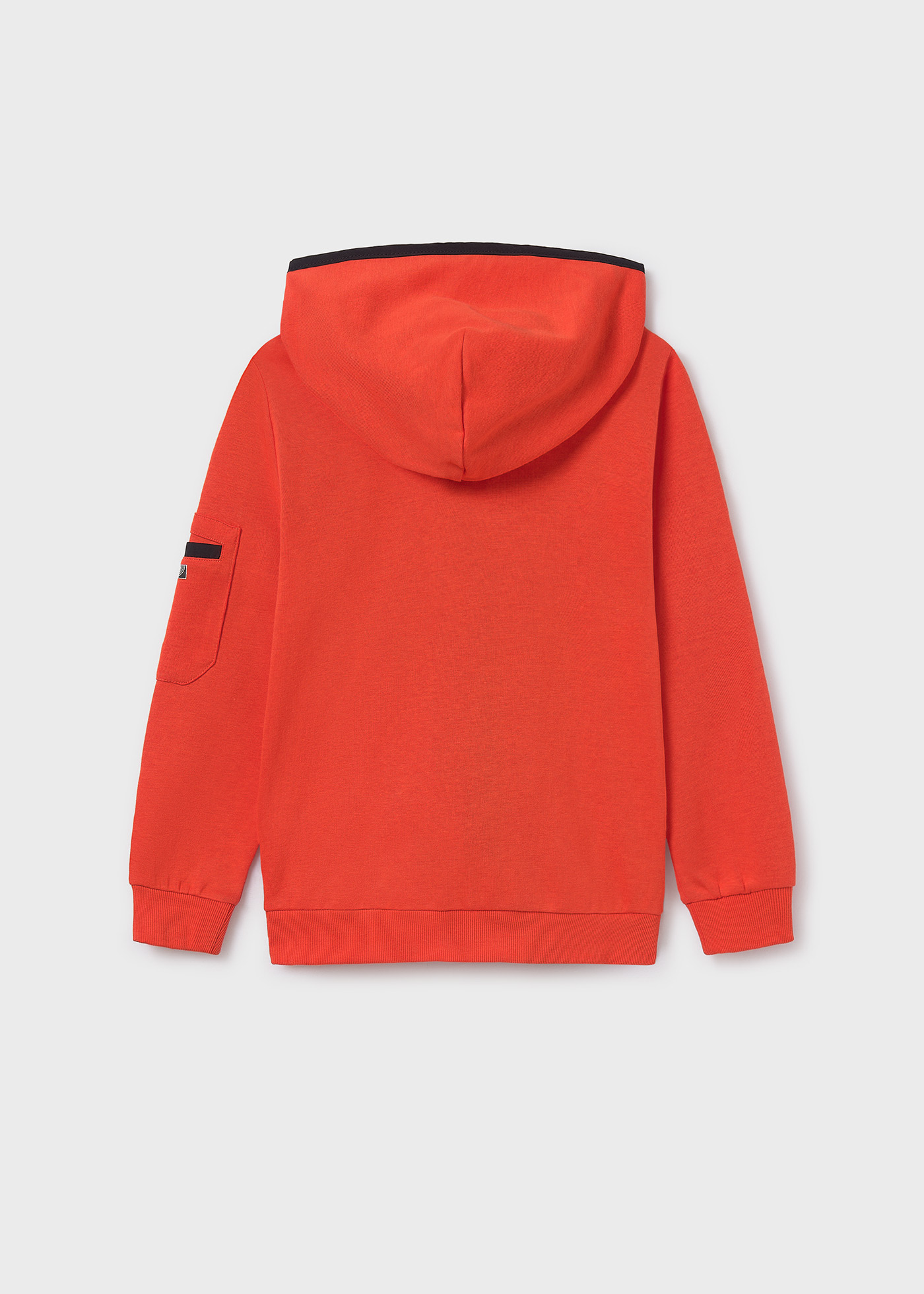 Boy Contrast Full-Zip Hoodie