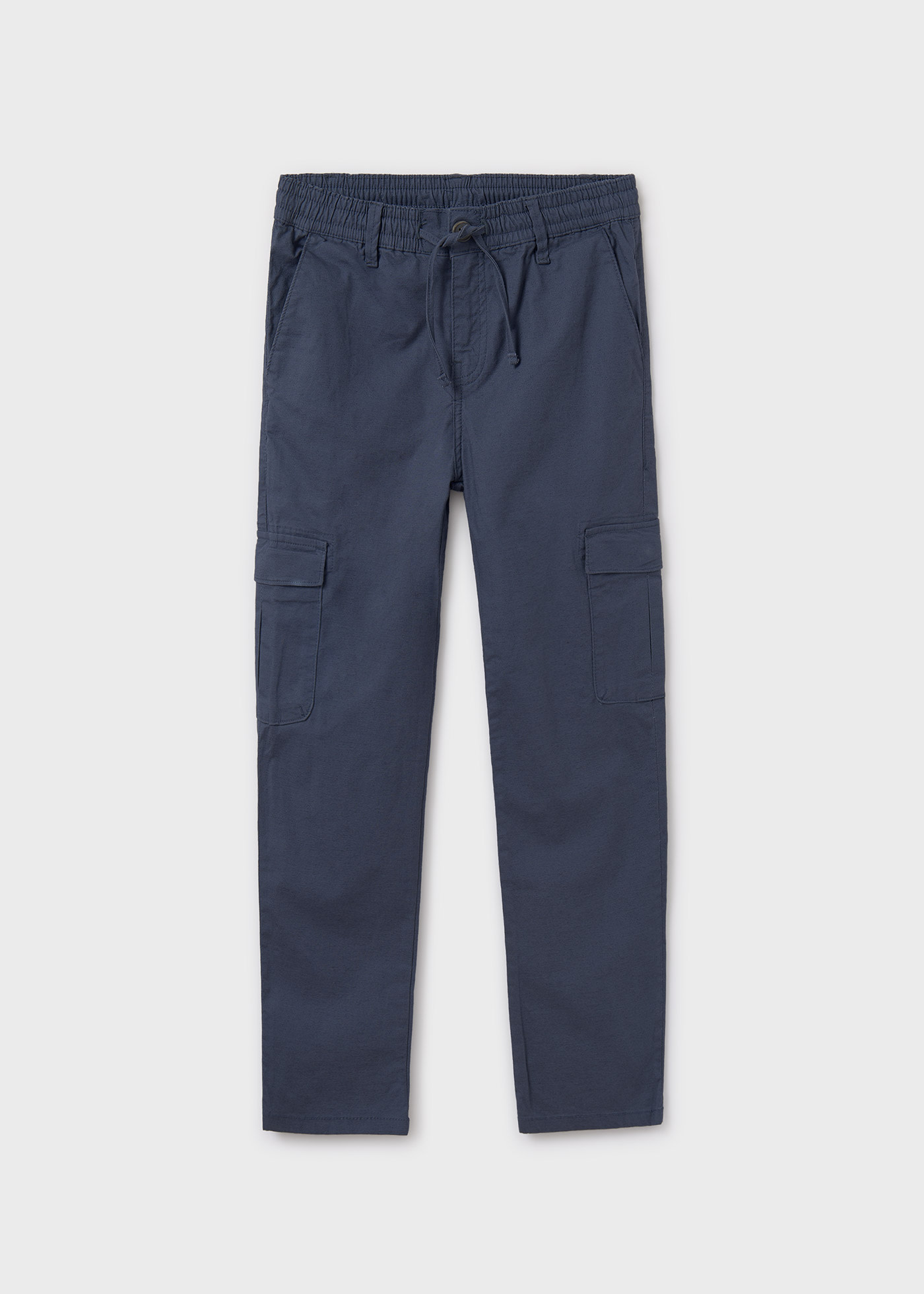 Boy Linen-Blend Cargo Chino Pants