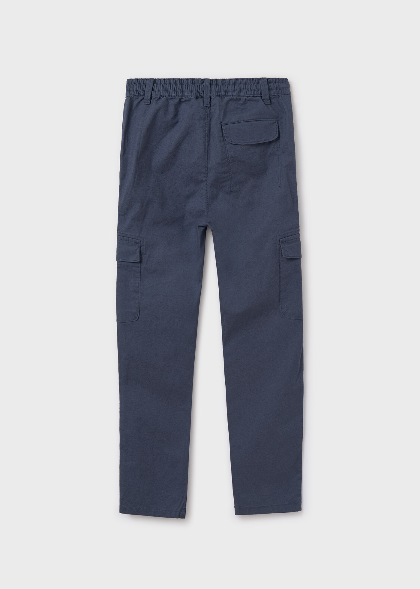 Boy Linen-Blend Cargo Chino Pants