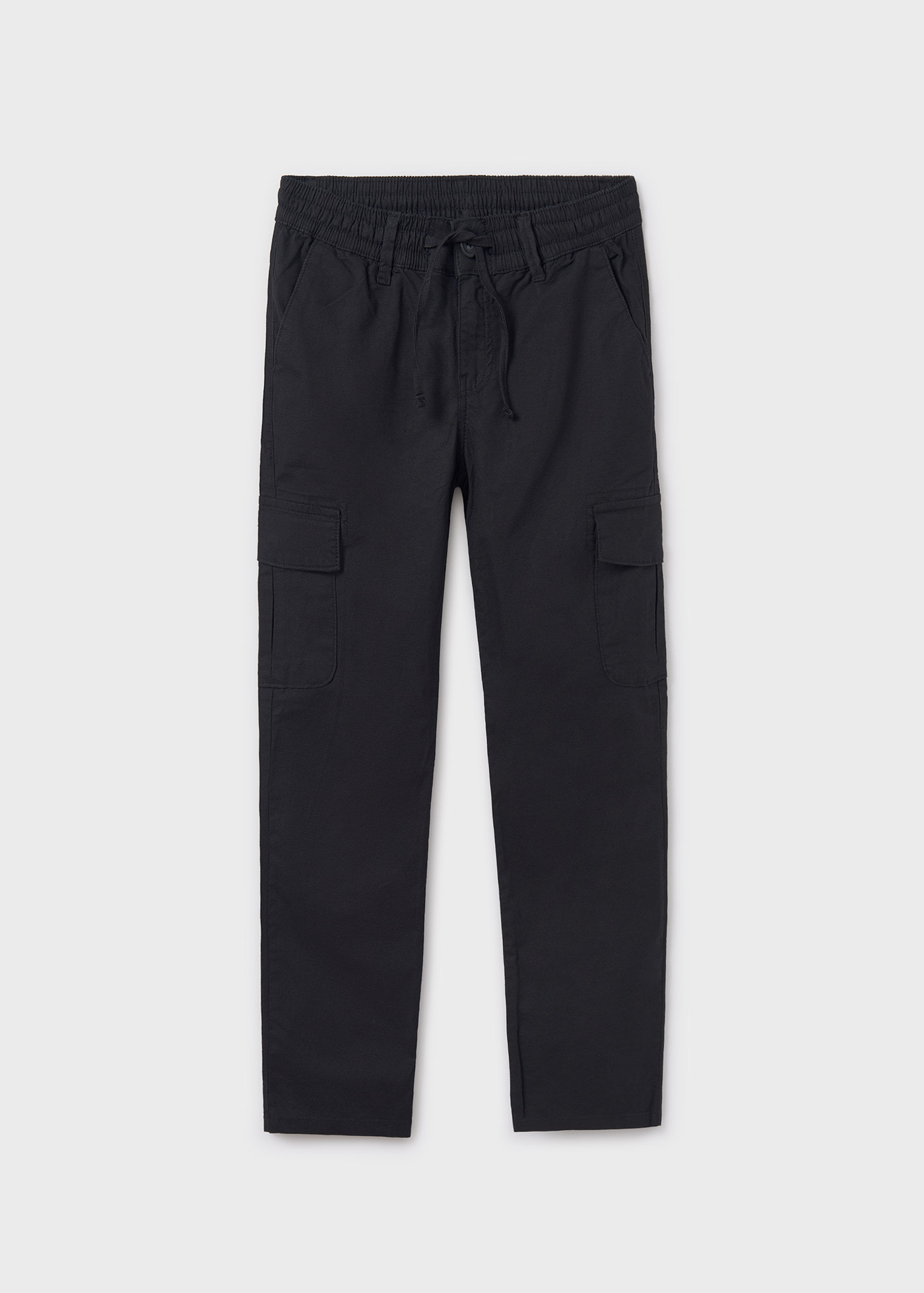 Boy Linen-Blend Cargo Chino Pants