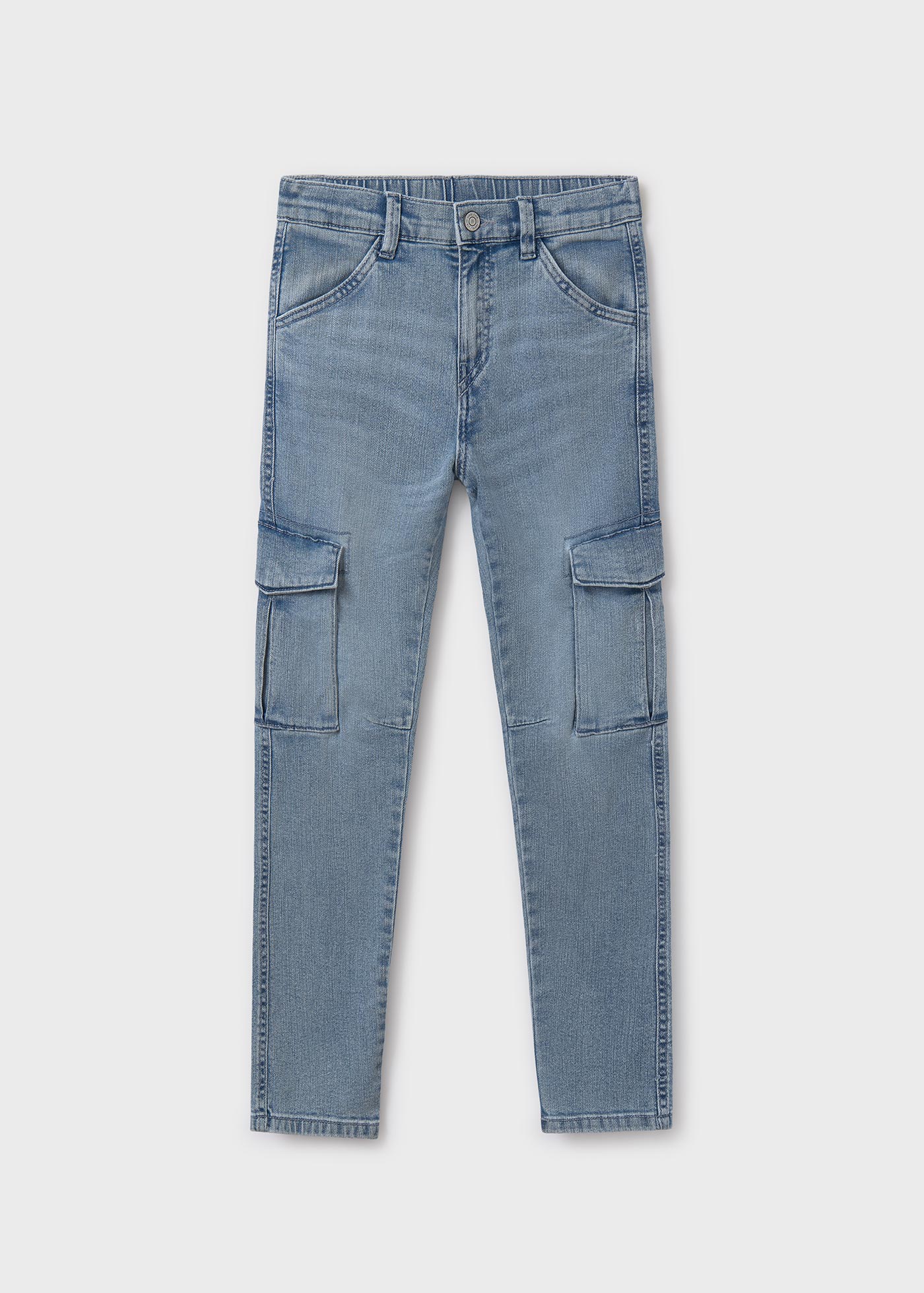 Pantalone jeans cargo ragazzo