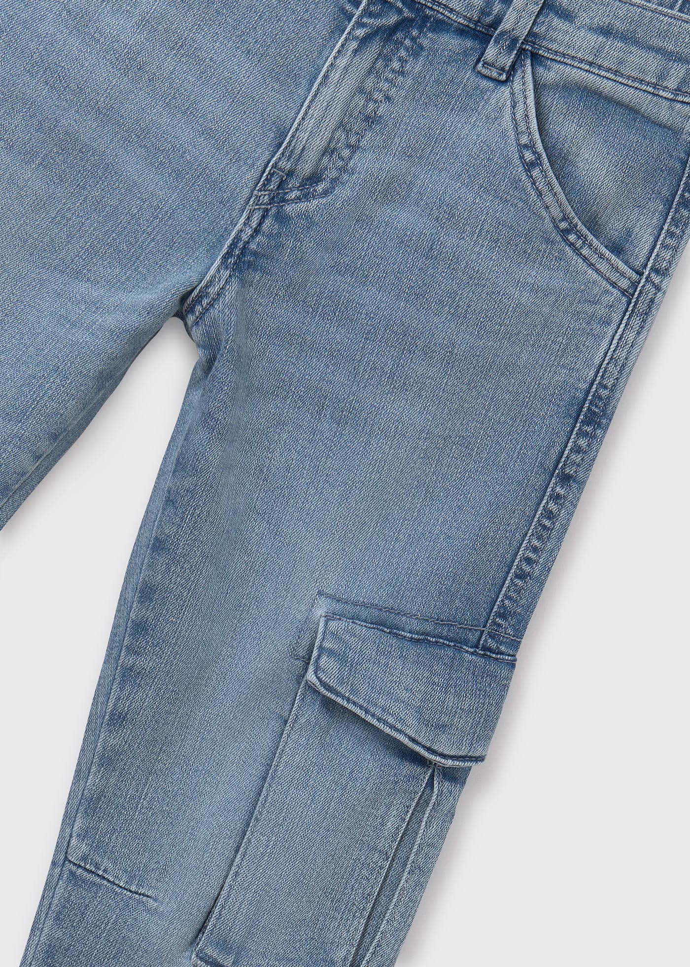 Pantalone jeans cargo ragazzo