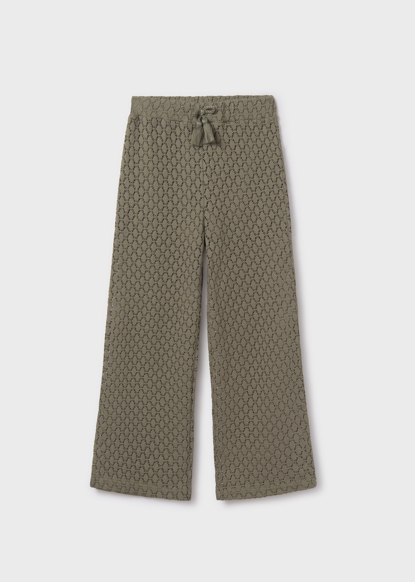 Girl openwork trousers