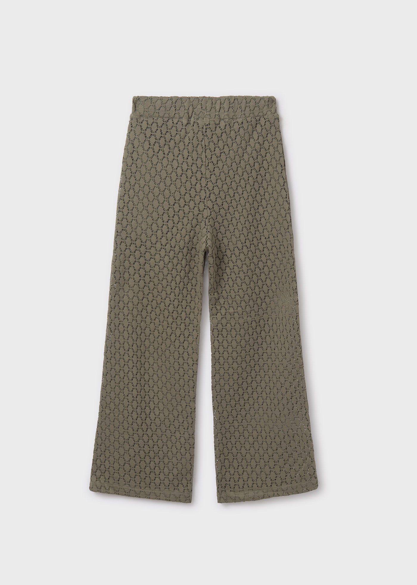 Girl openwork trousers