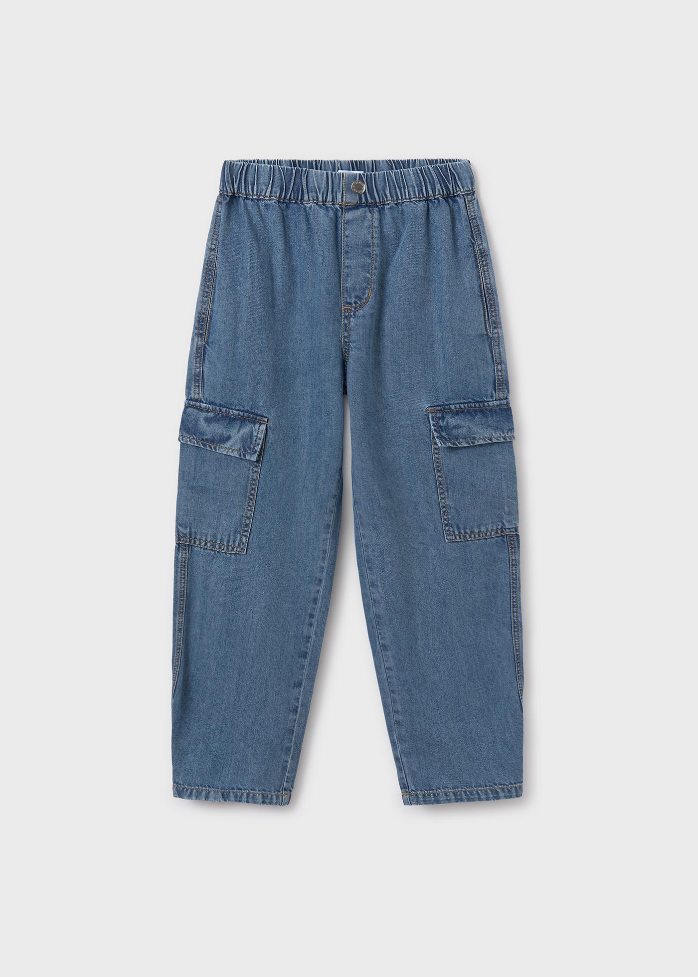Spodnie jeansowe Relaxed Fit dla dziewczynki