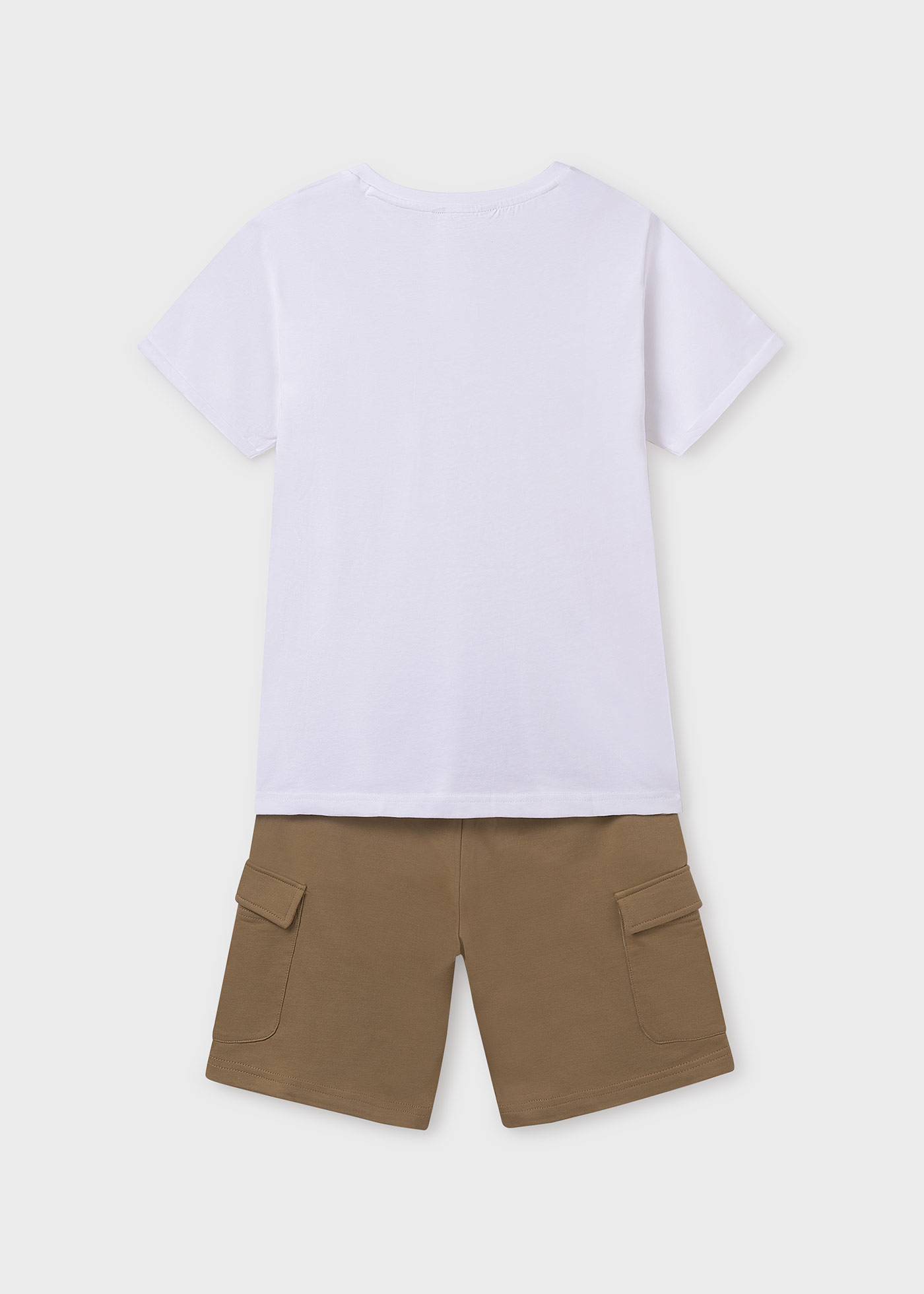 Boy Bermuda Shorts and Henley T-Shirt Set