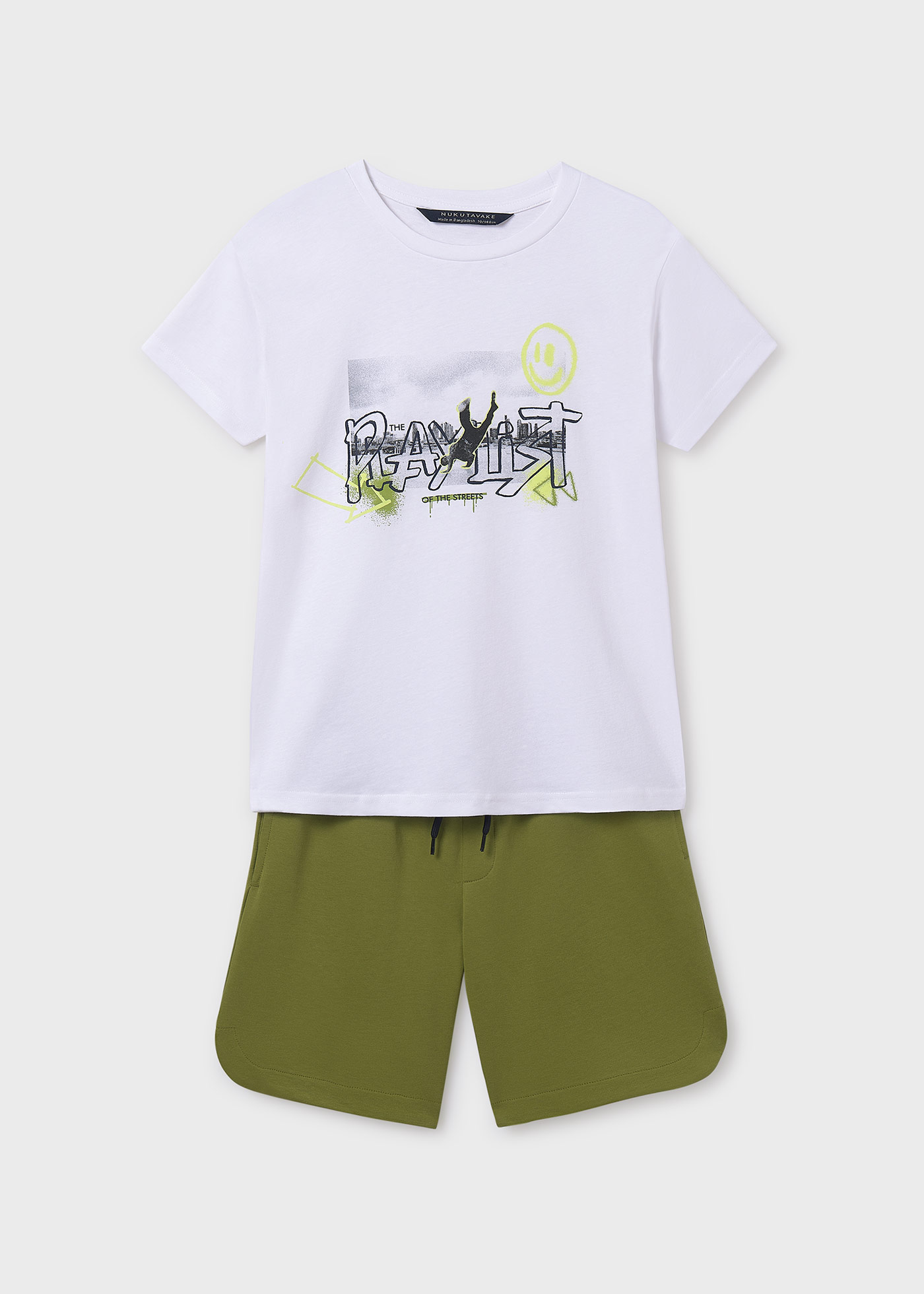 Ensemble bermuda et t-shirt urbain garçon